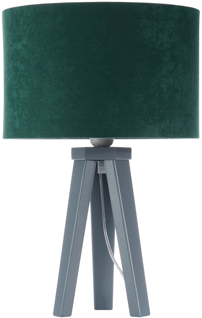 Image of Jens Stolte Leuchten Tischleuchte »Karin«, E27, 2 St., Textiltischleuchte, 30cm Ø, grün, Stofftischleuchte grün/silber bei Ackermann Versand Schweiz