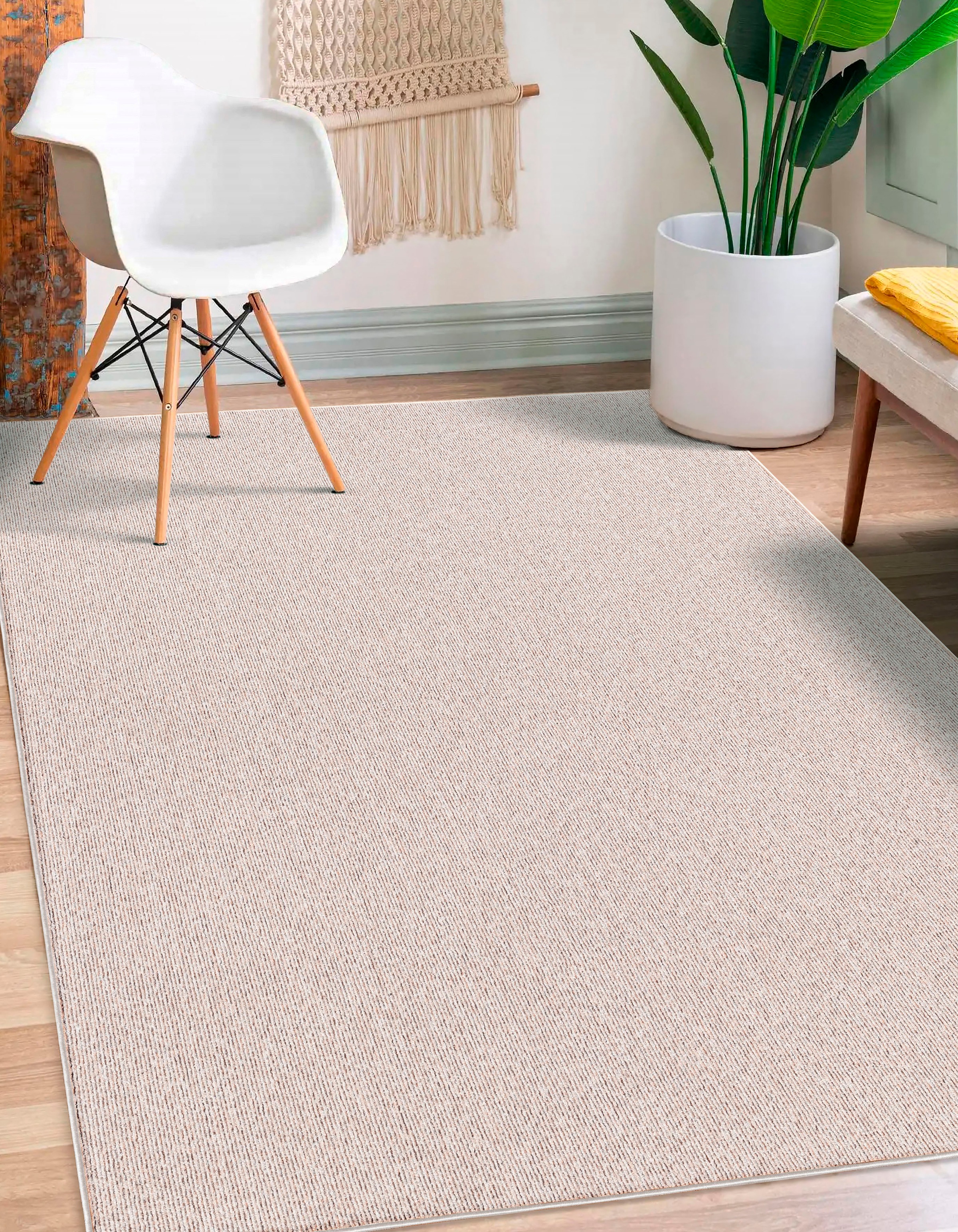 Image of merinos Teppich "Mix Art 180" rechteckig 4 mm Höhe robuster Kurzflorteppich mit Flitzrücken, alle Räume