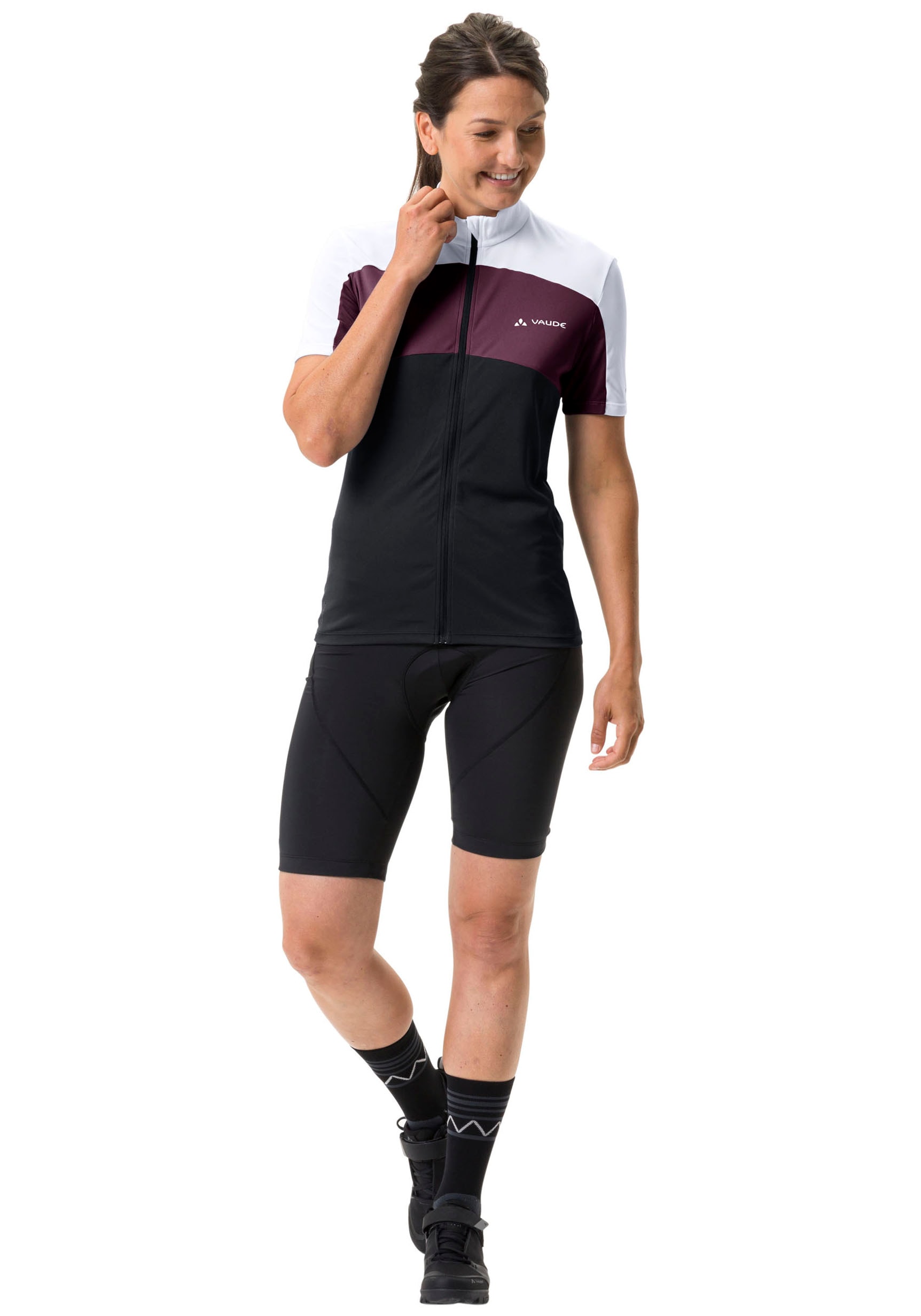 VAUDE Radtrikot »WOMEN'S MATERA FZ TRICOT«, Fahrradshirt Colorblocking