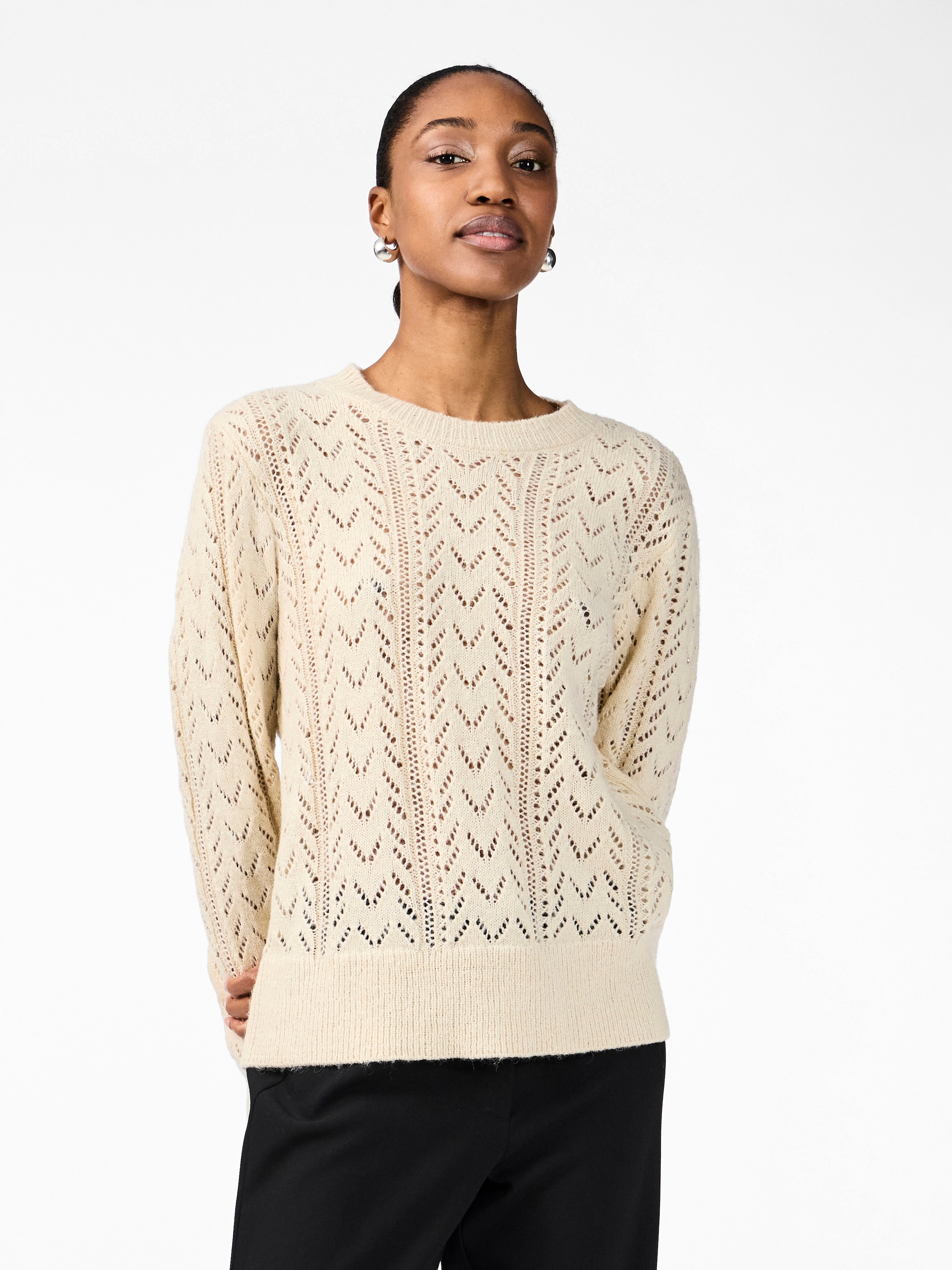 Image of Y.A.S Rundhalspullover "YASTELLA LS KNIT PULLOVER S. NOOS"
