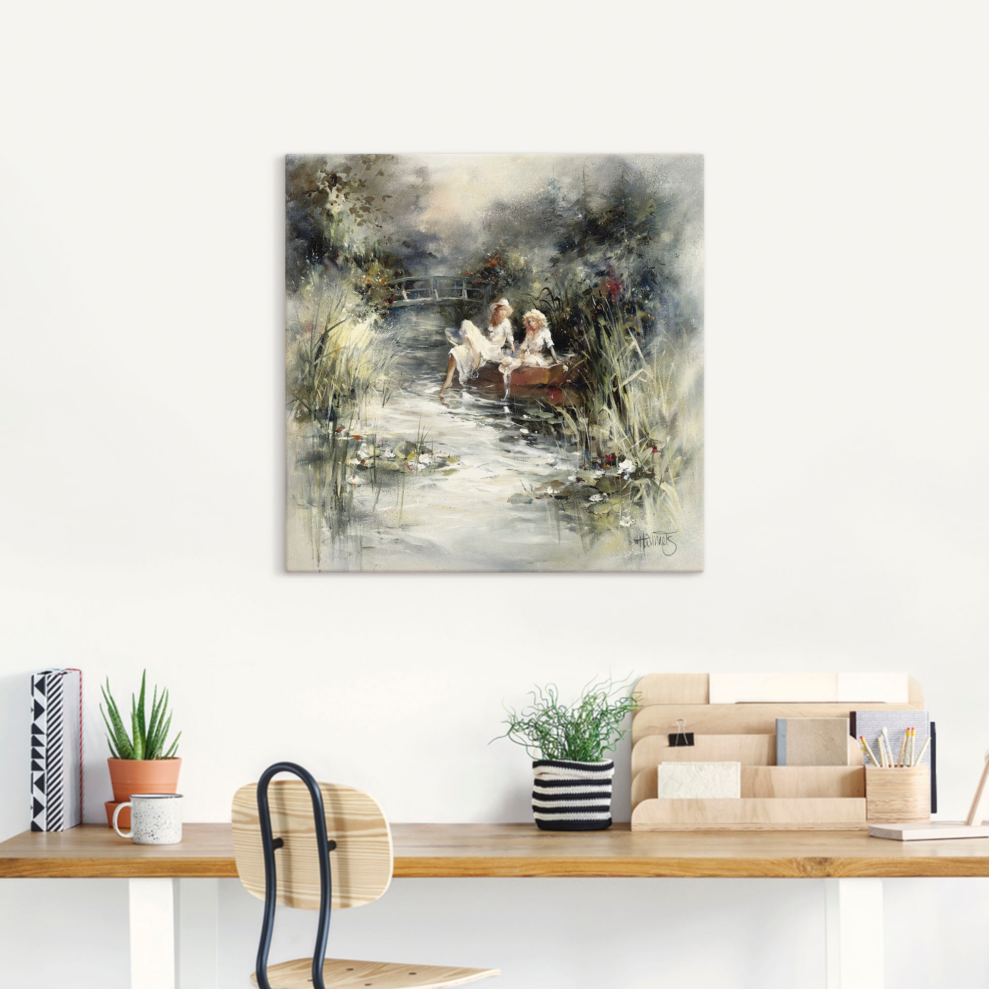 Artland Wandbild »Frühlingsschein«, Frau, (1 St.), als Leinwandbild, Poster, Wandaufkleber in verschied. Grössen