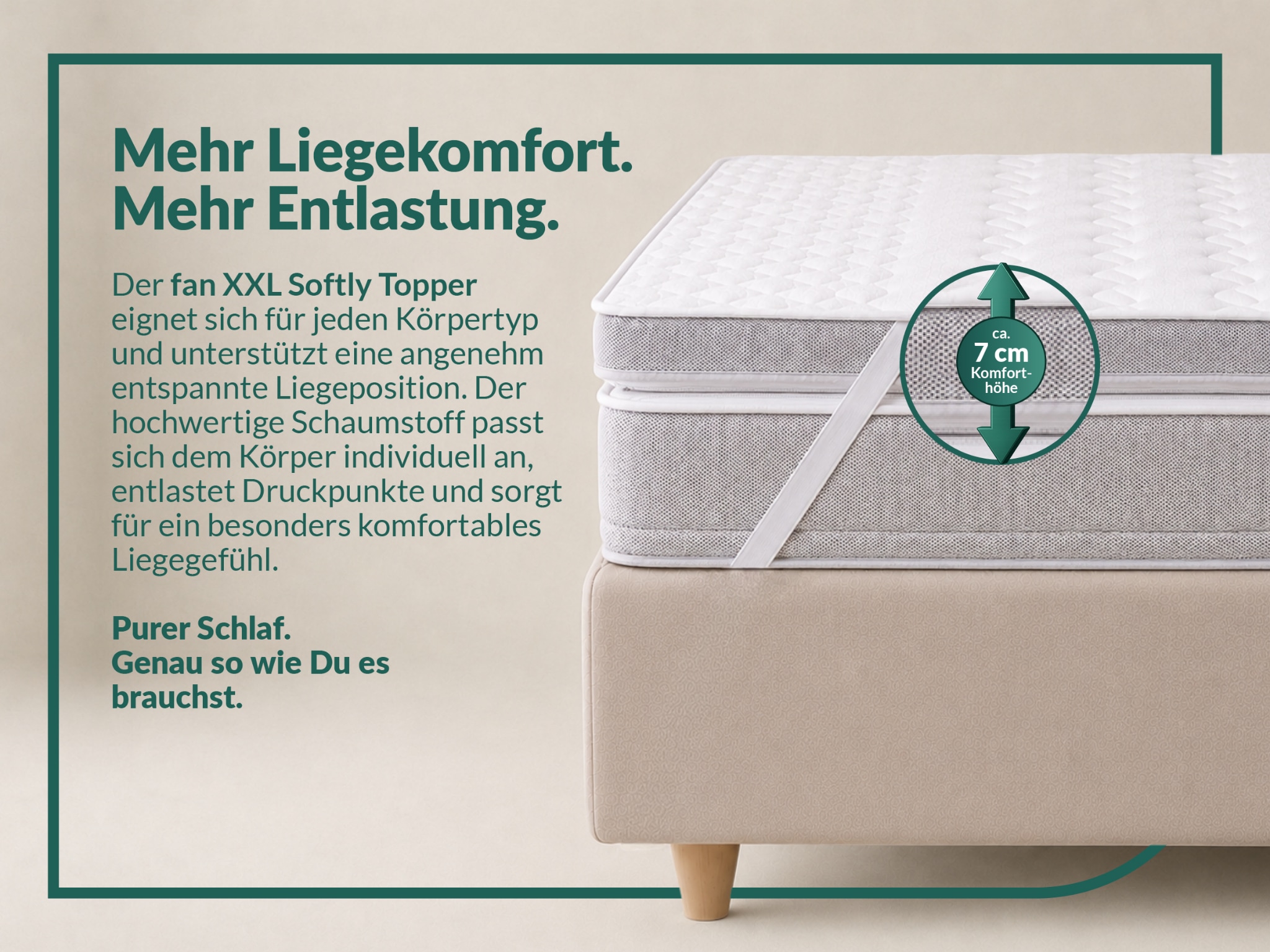 fan Topper »Softly XXL Plus, Topper 90x200, 140x200 cm und weitere Grössen« Favori des clients, plus de 1500 avis positifs >Made in Germany<