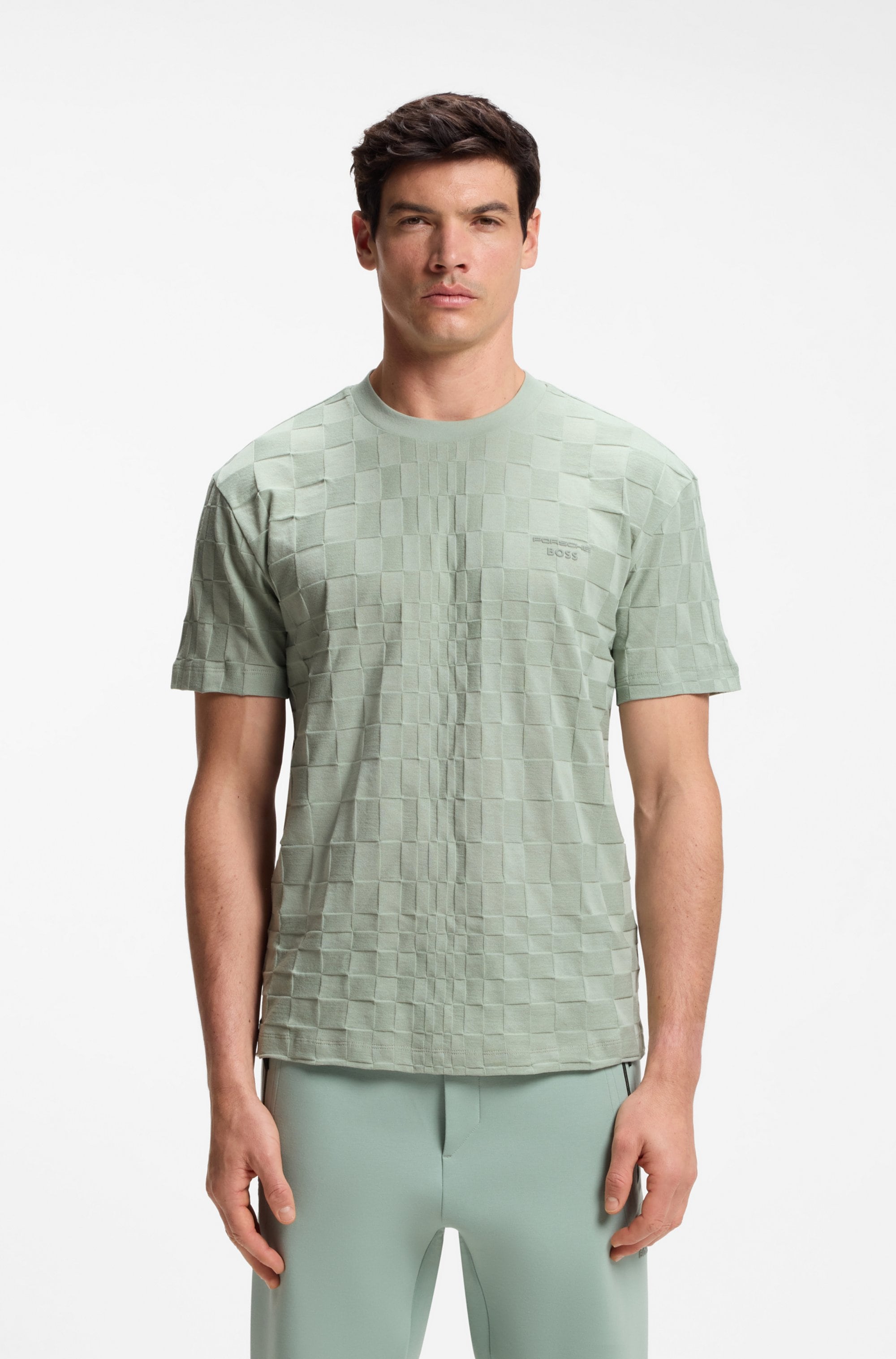 Image of BOSS GREEN T-Shirt "Porsche Spirit 70 Capsule Collection" Premium Herrenmode Limited