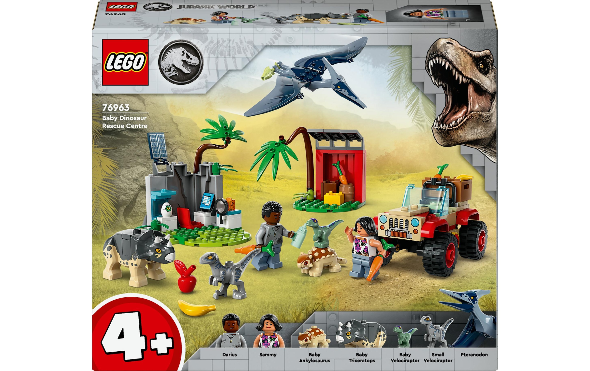 LEGO® Spielbausteine »World Rettungszentrum für Baby-Dinos 76963«, (139 St.)