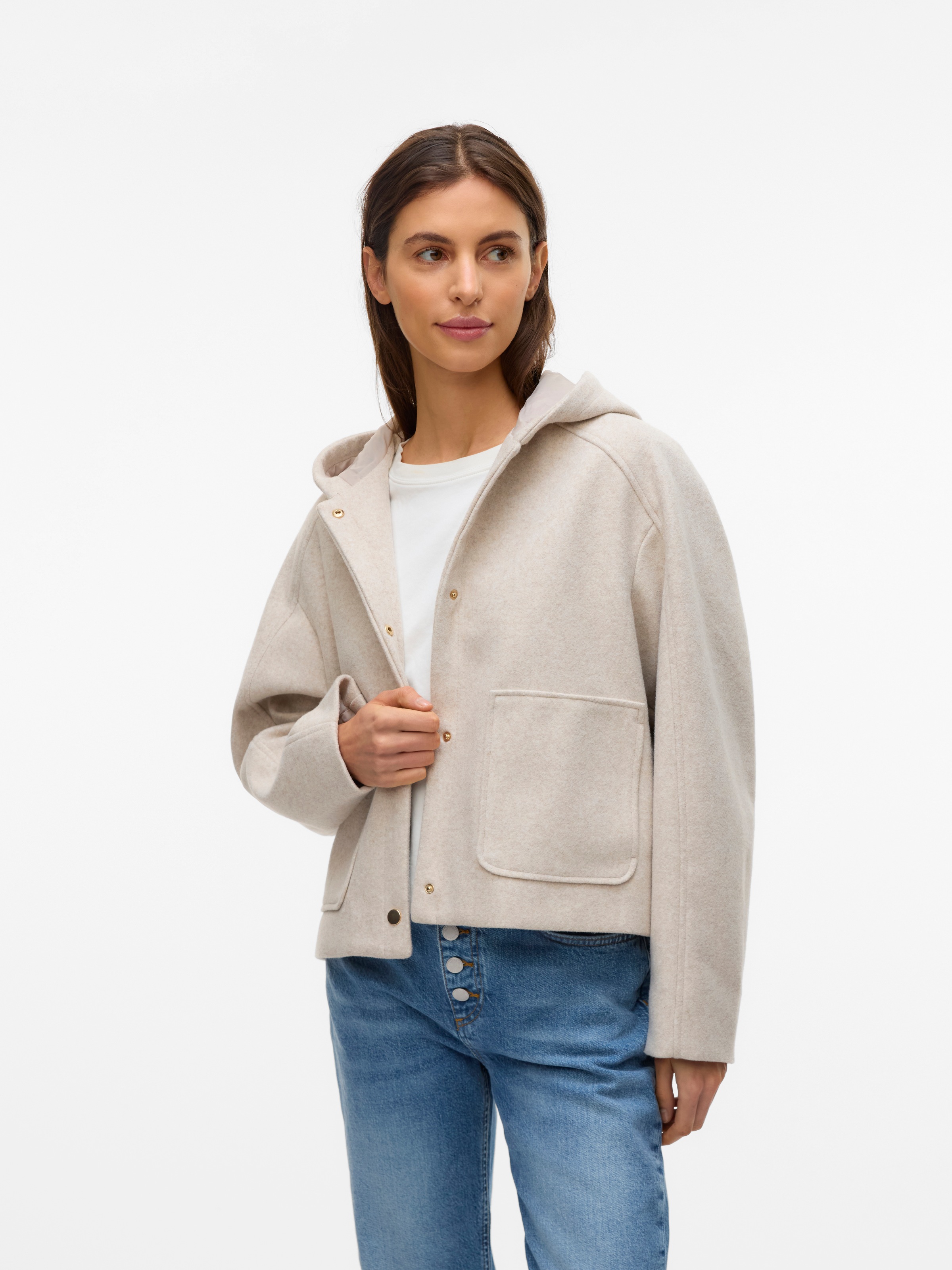 Vero Moda Kurzjacke »VMFORTUNEROME SHORT JACKET GA BOO«, mit Kapuze
