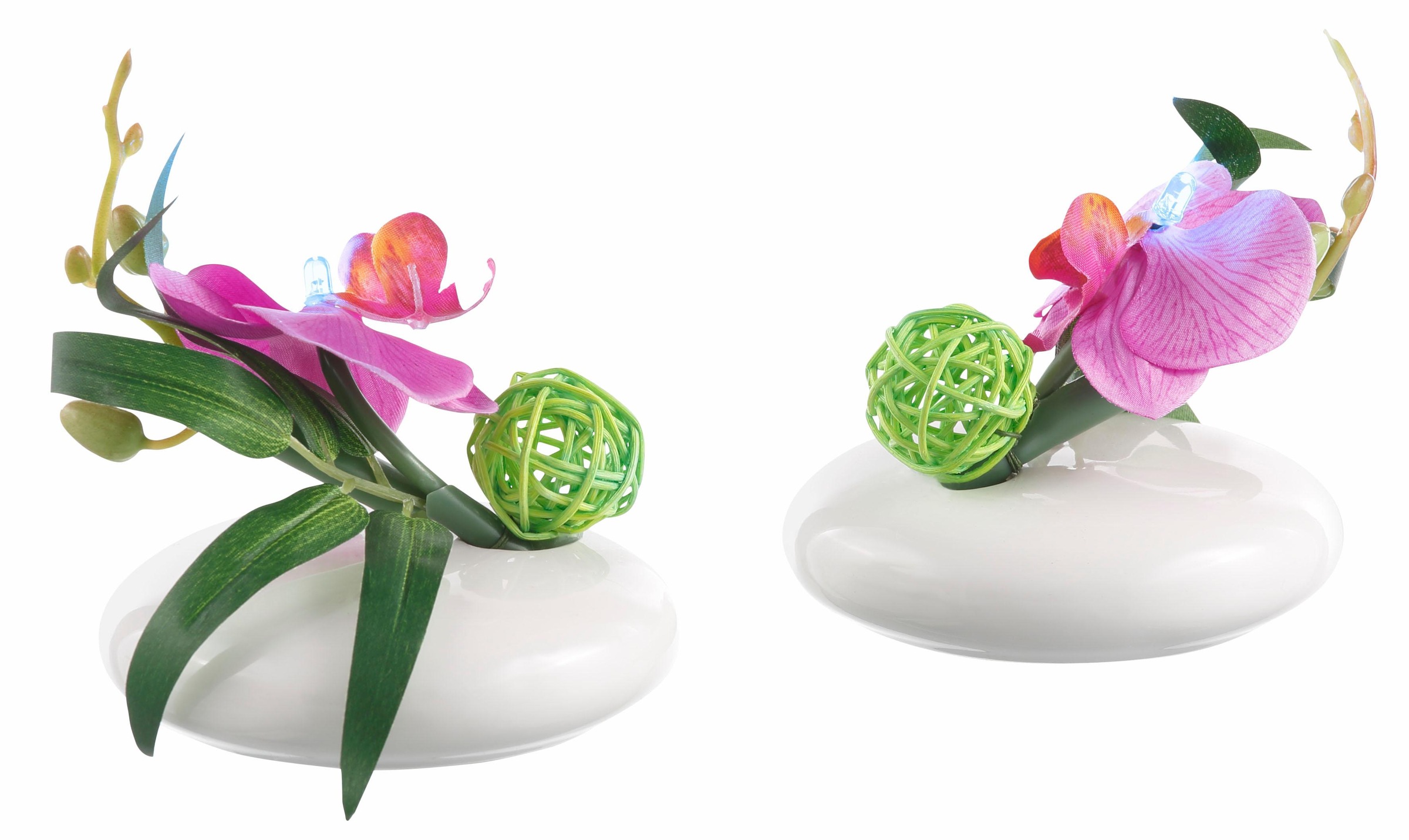 Image of I.GE.A. Kunstpflanze »LED-Orchidee«, (Set, 2 St.) bei Ackermann Versand Schweiz