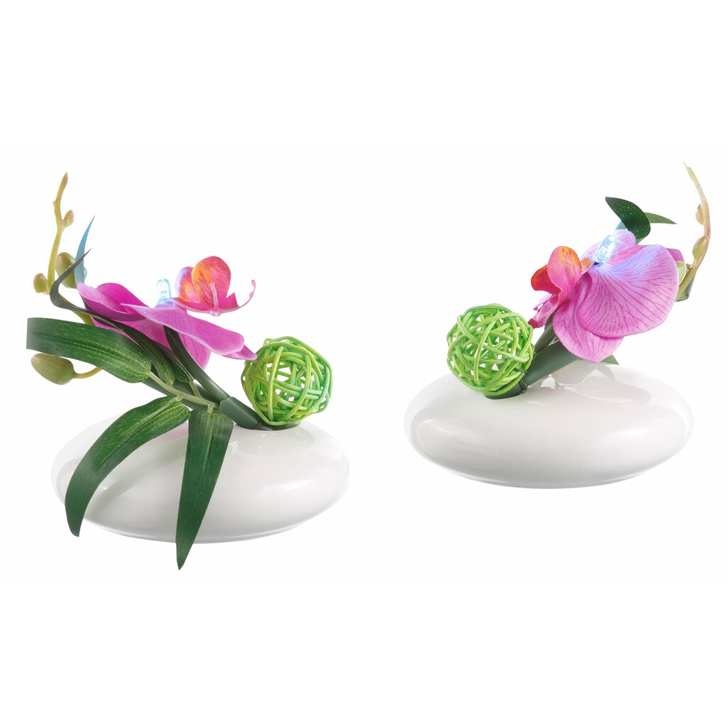 I.GE.A. Kunstpflanze »LED-Orchidee«