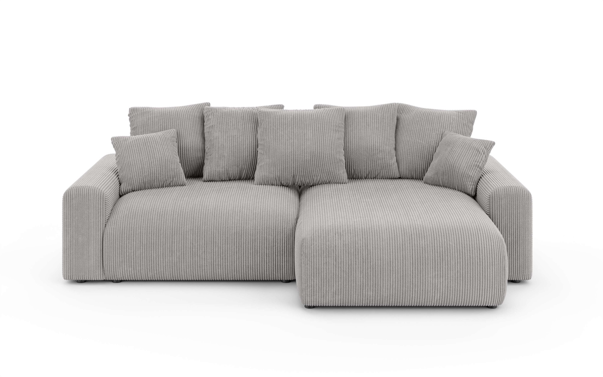 Home affaire Canapé d'angle »LAKESIDE klein mit Bettfunktion und Bettkasten, B/T/H 235/142/84 cm« L-Form, Recamiere beidseitig montierbar, mit Wellenunterfederung