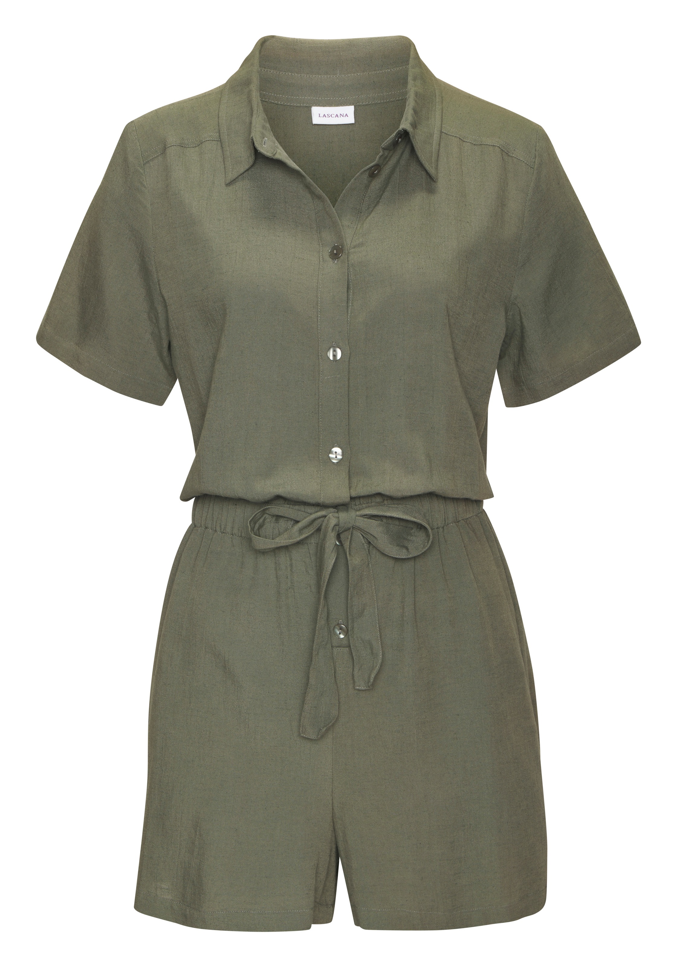 Image of LASCANA Kurzoverall aus Leinenmix