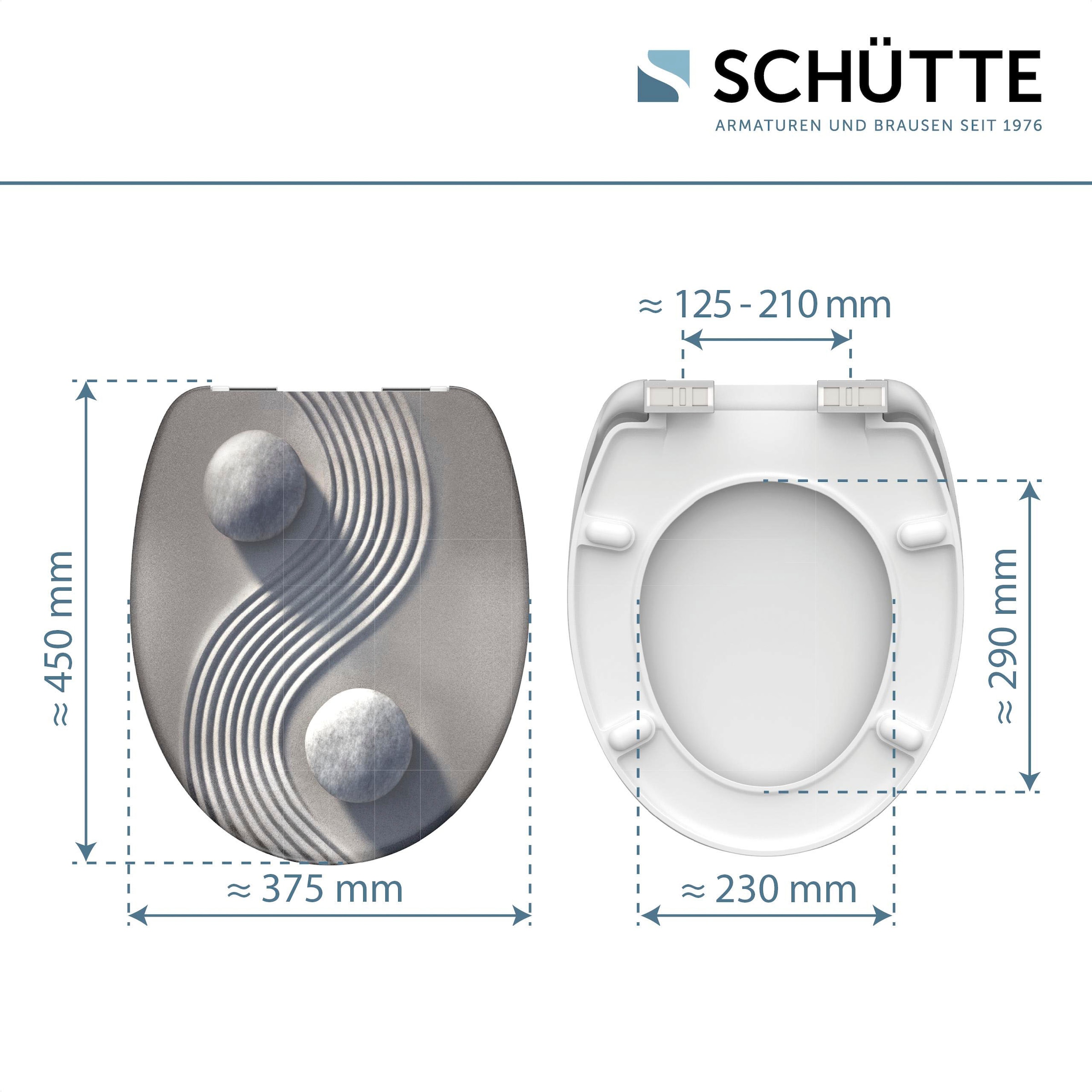 Schütte WC-Sitz »Yin & Yang« Duroplast, mit Absenkautomatik