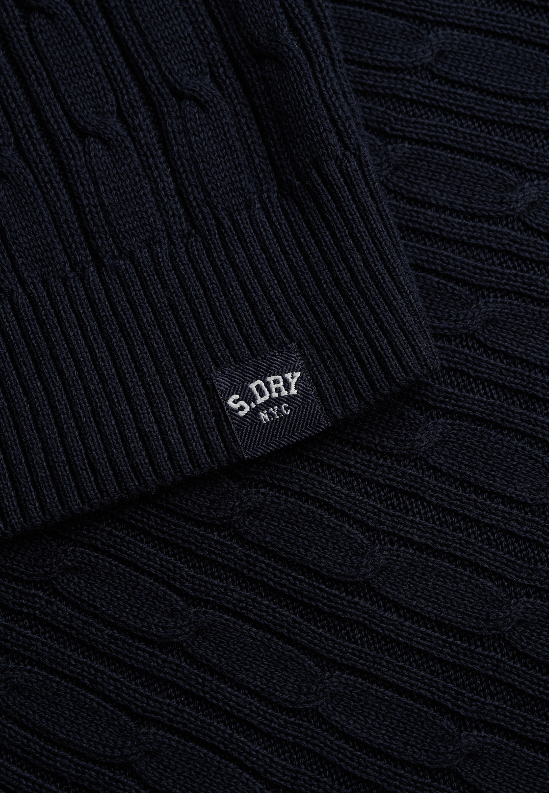 Superdry Strickjacke »SLOUCHY CABLE CARDIGAN« Baumwollmischung