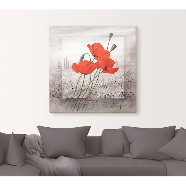 Artland Wandbild »Mohnblumen«, Blumen, (1 St.), als Leinwandbild,  Wandaufkleber oder Poster in versch. Grössen kaufen