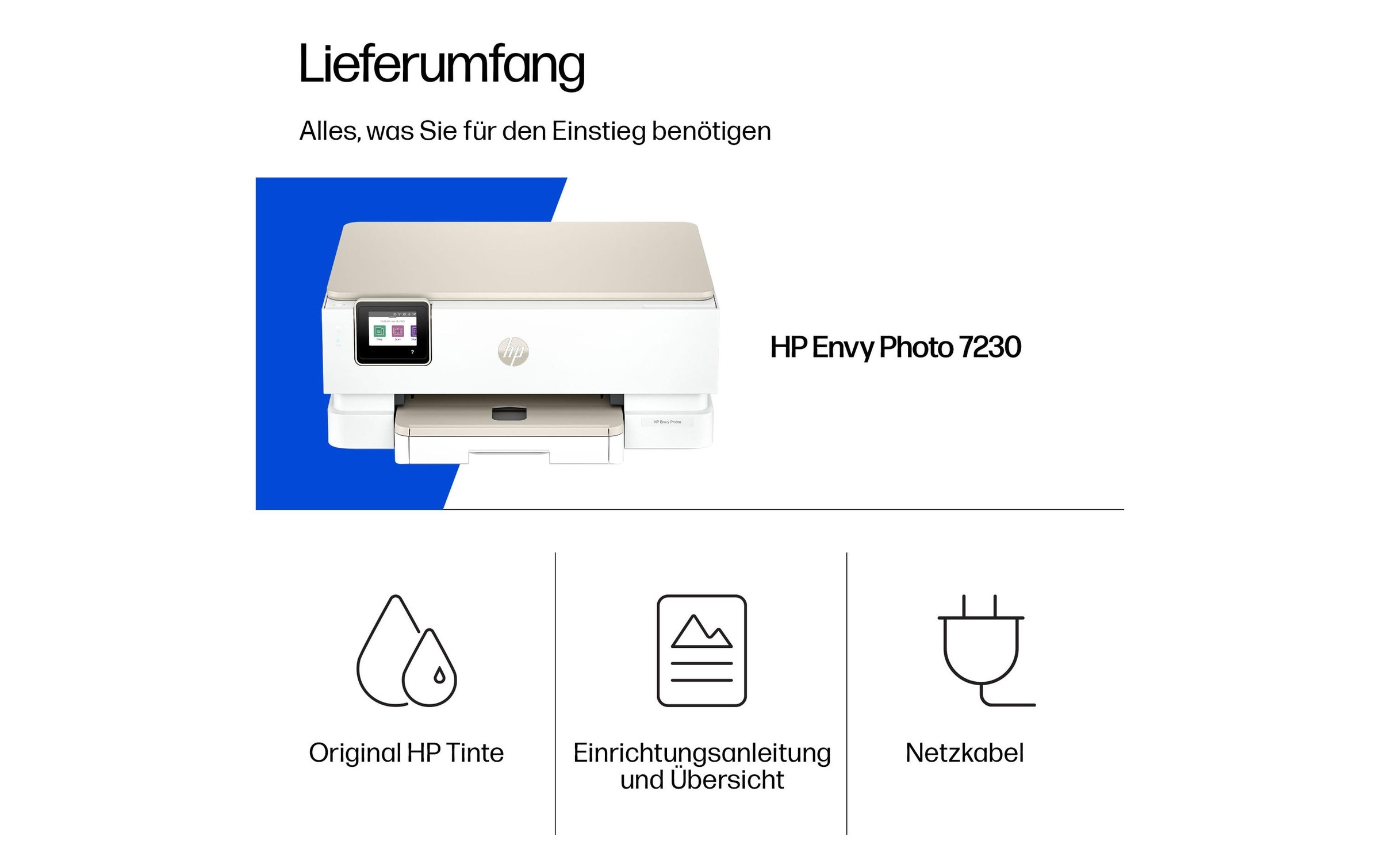 HP Multifunktionsdrucker »Envy Photo 7230 (B63JVB)« 6 Probemonate HP Instant Ink erhalten bis 31.07.2026