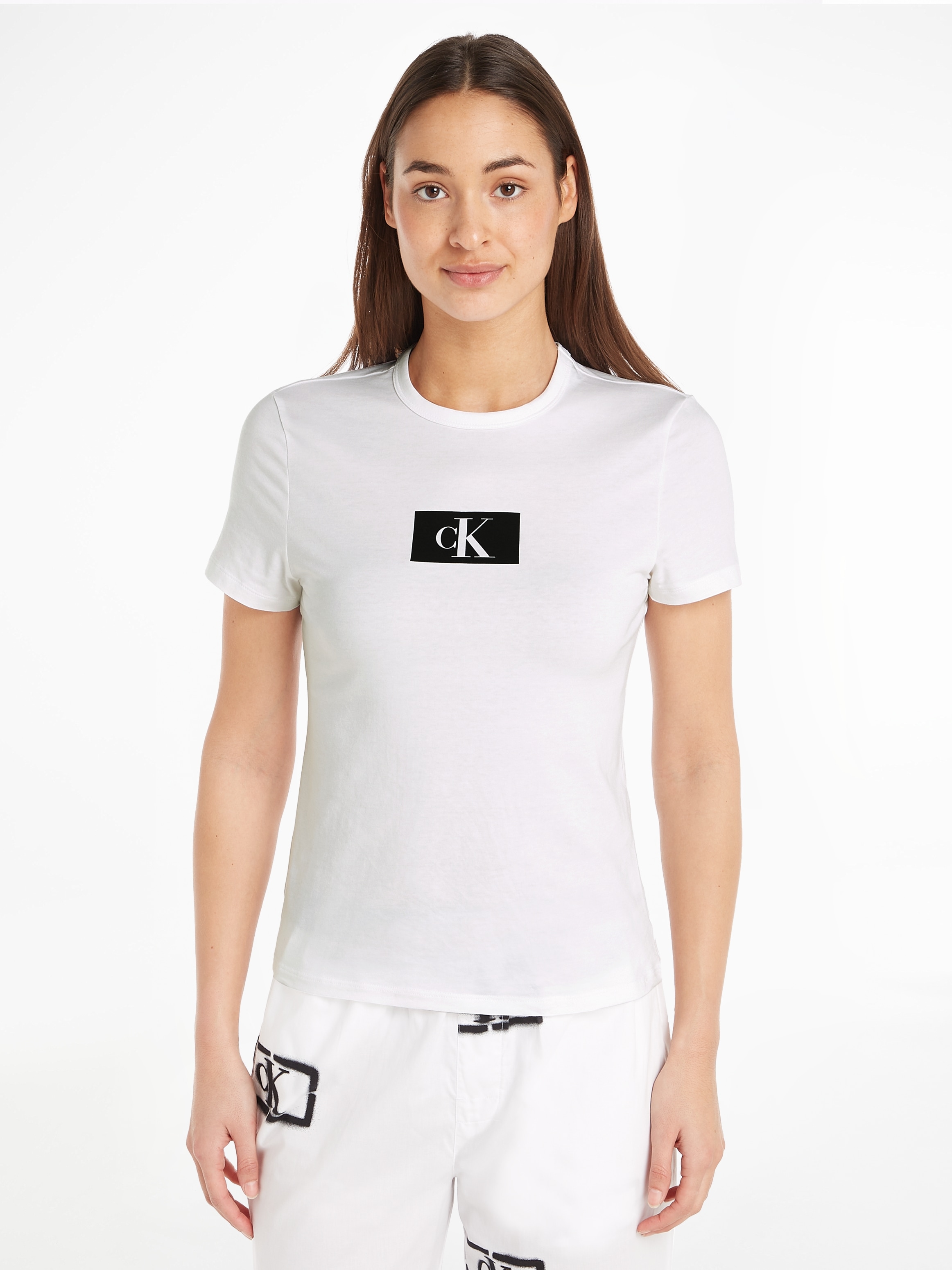 ♕ Calvin Klein versandkostenfrei CREW Kurzarmshirt »S/S auf NECK«