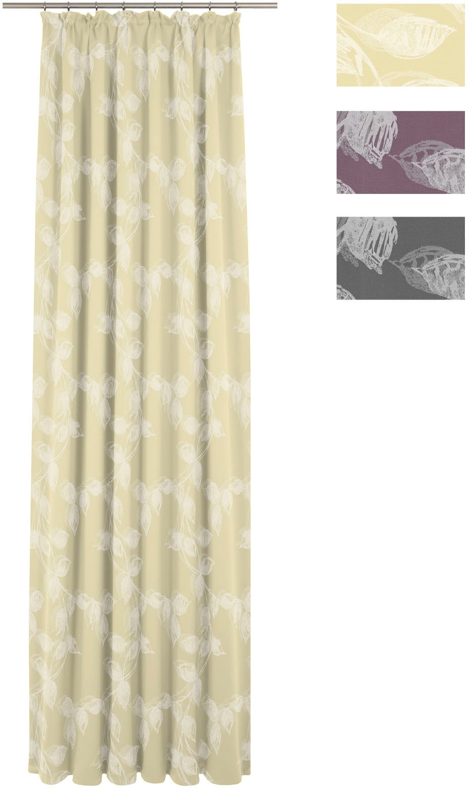 Wirth Vorhang »Angie« Kräuselband 1 Stk. tlg.