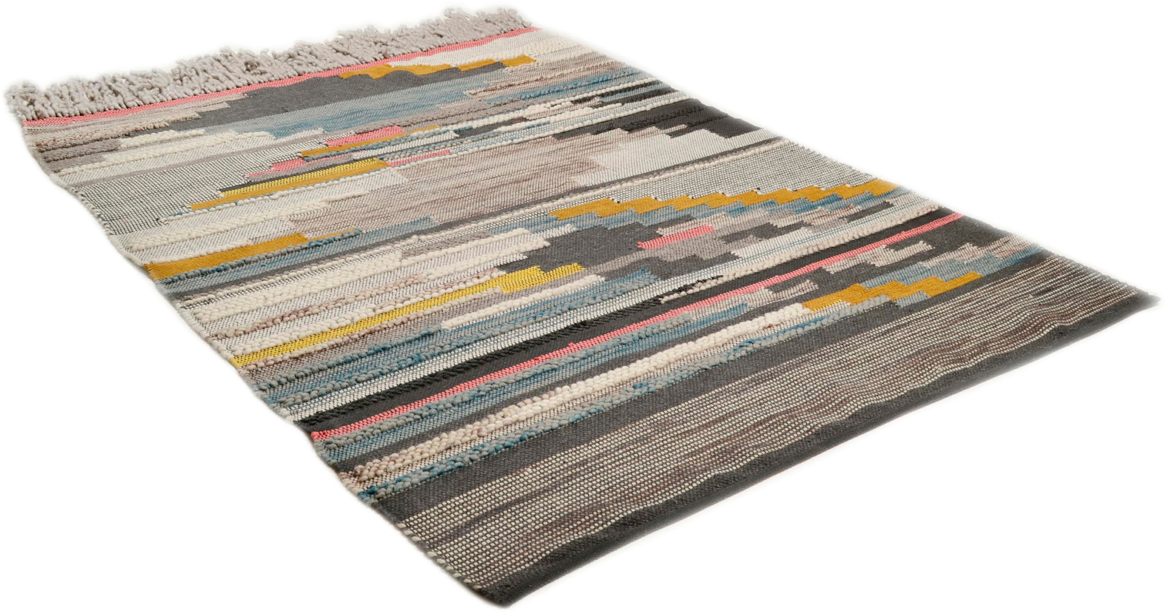 Image of THEKO Teppich »Nomadic 3912«, rechteckig, 7 mm Höhe, handgewebt, mit Fransen, ideal im Wohnzimmer & Schlafzimmer bei Ackermann Versand Schweiz