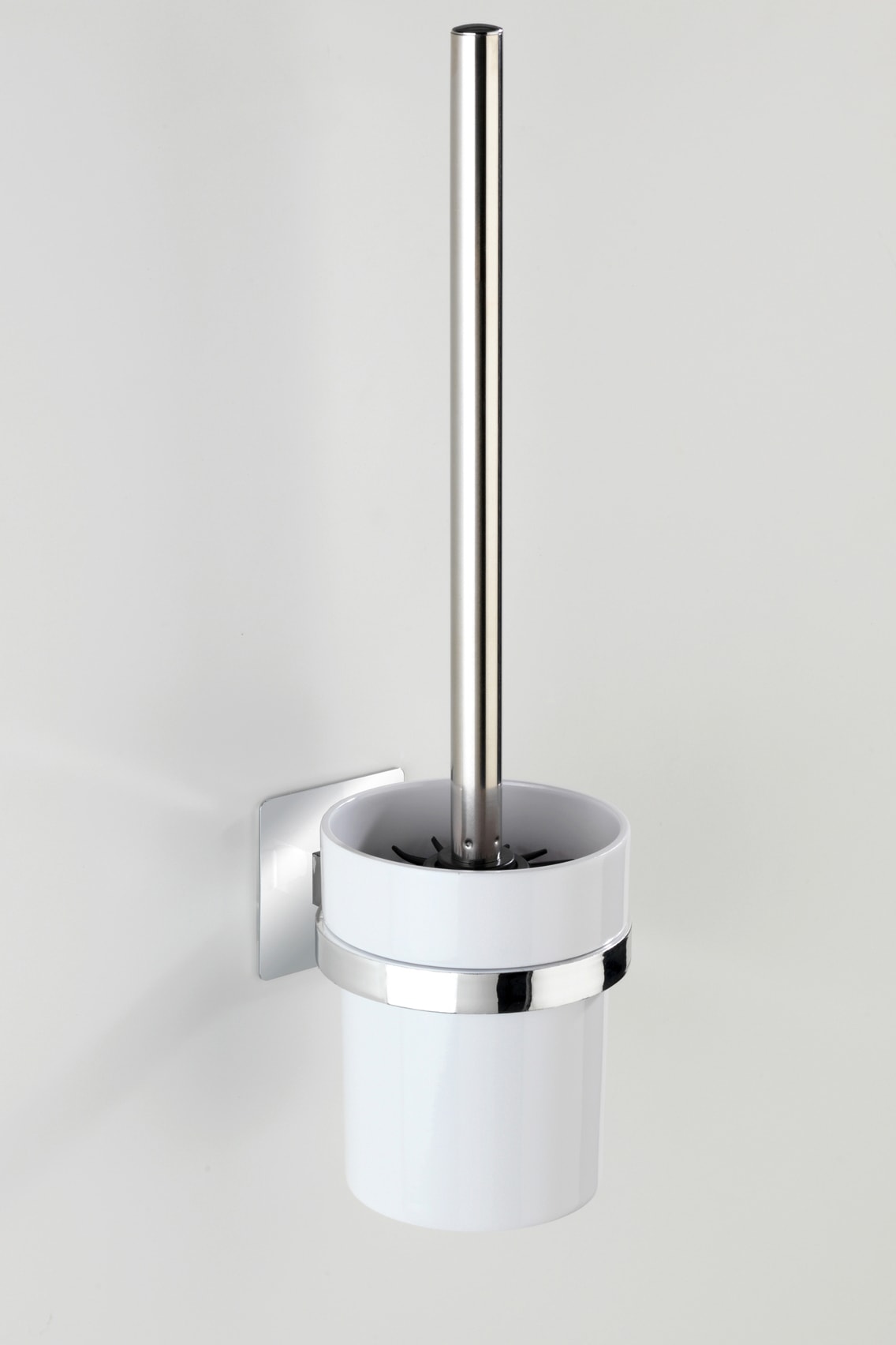 Entdecke WENKO WC-Garnitur »Turbo-Loc Quadro«, 1 St., aus Kunststoff- Edelstahl, ohne Bohren auf