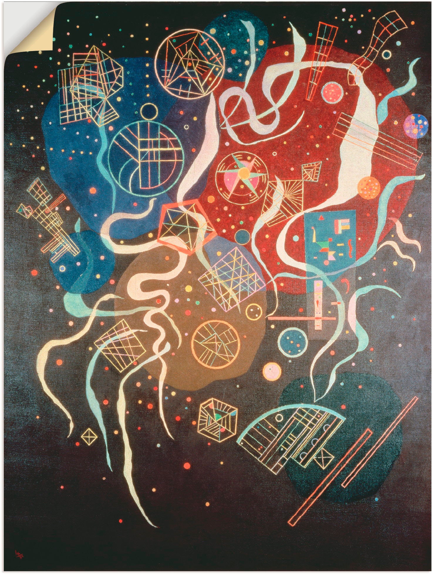 Image of Artland Wandbild »Bewegung 1942«, Muster, (1 St.) bei Ackermann Versand Schweiz