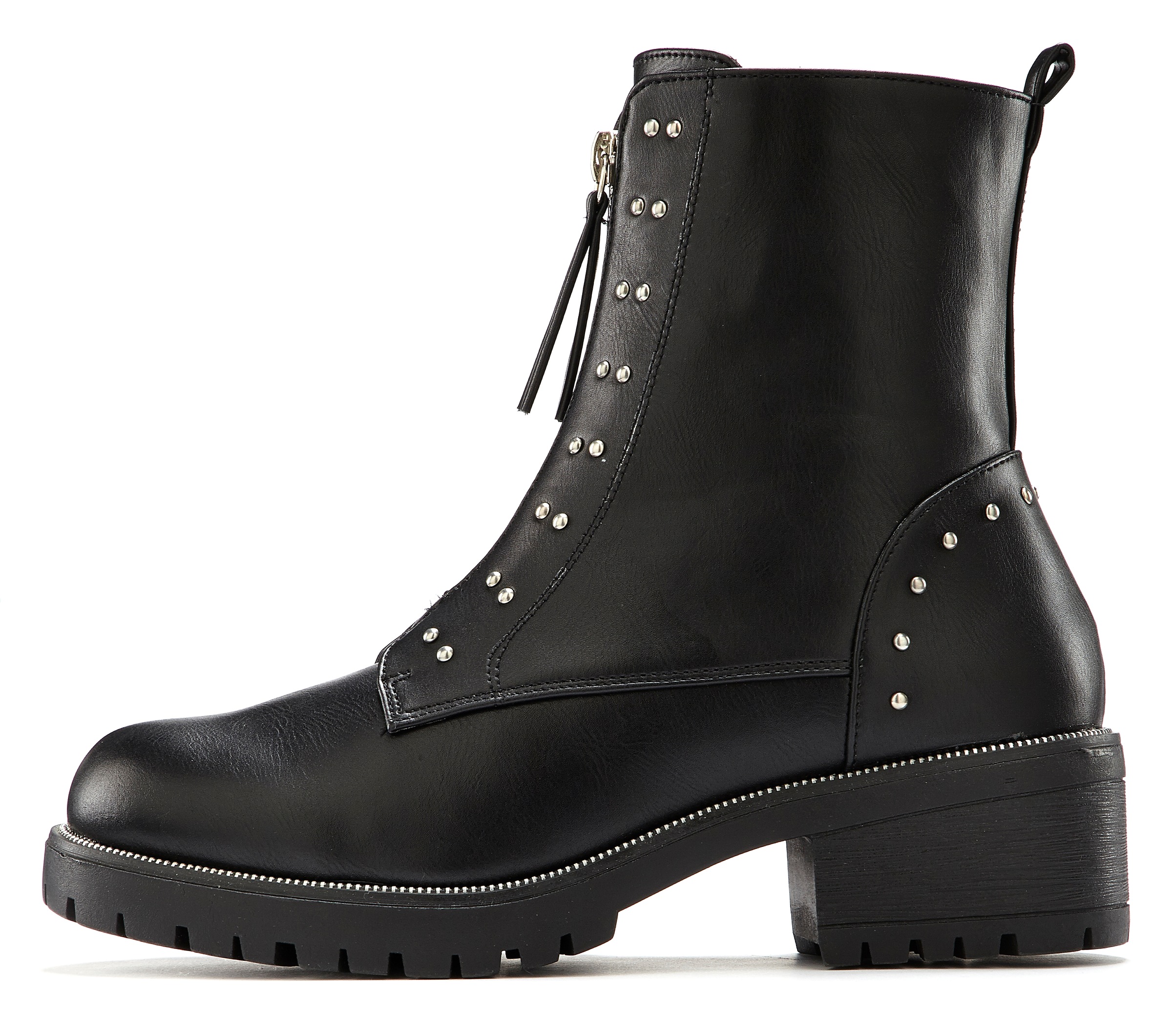 Image of LASCANA Stiefelette, Boots vegan mit modischem Frontreissverschluss und kleinen Nieten bei Ackermann Versand Schweiz