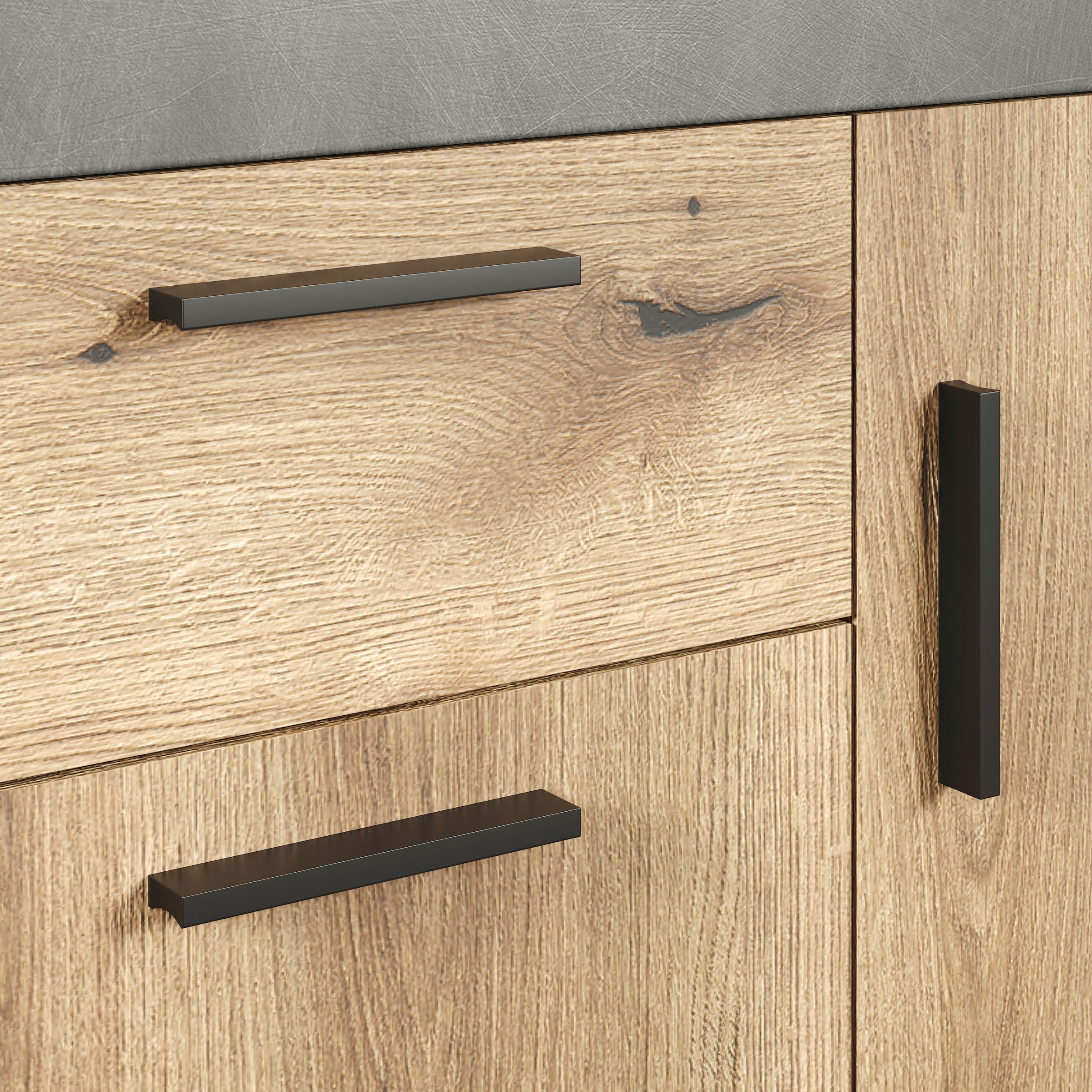 Home affaire Sideboard »Bergen« Packung, 1 Stk. tlg. Sideboard mit 3 Türen & 1 Schublade - (B/T/H) 149/40/83 cm