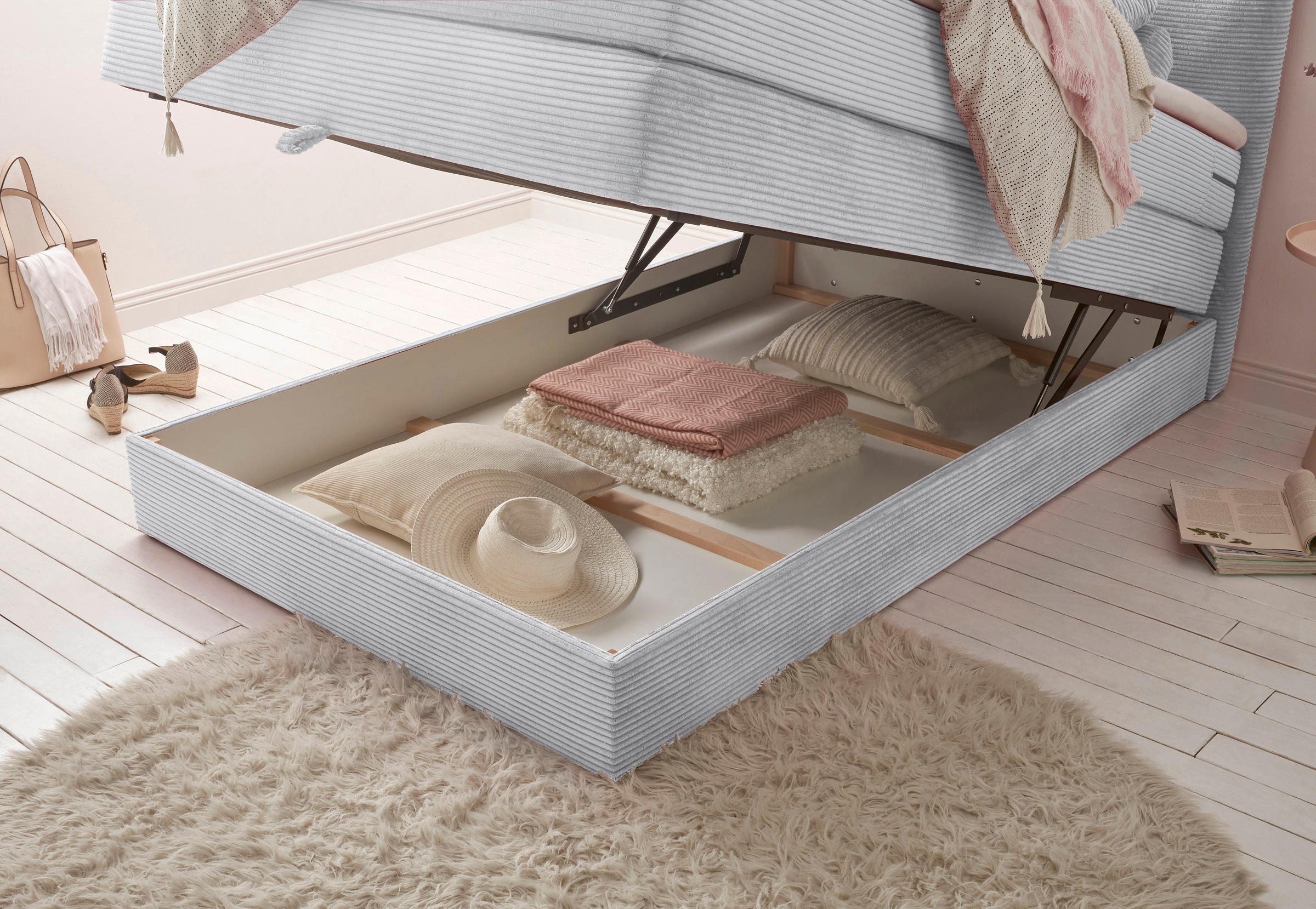 ED EXCITING DESIGN Boxspringbett »Luzern«, inkl. Bettkasten