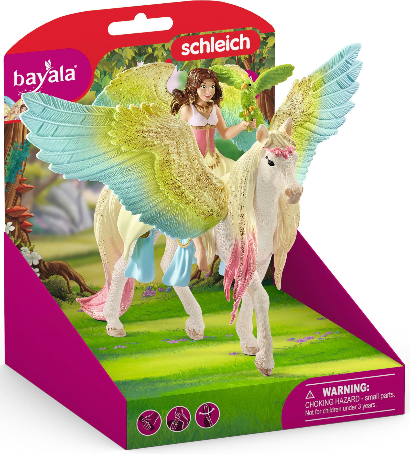 Schleich® Spielfigur »BAYALA®, Surah mit Glitzer-Pegasus (70566)«