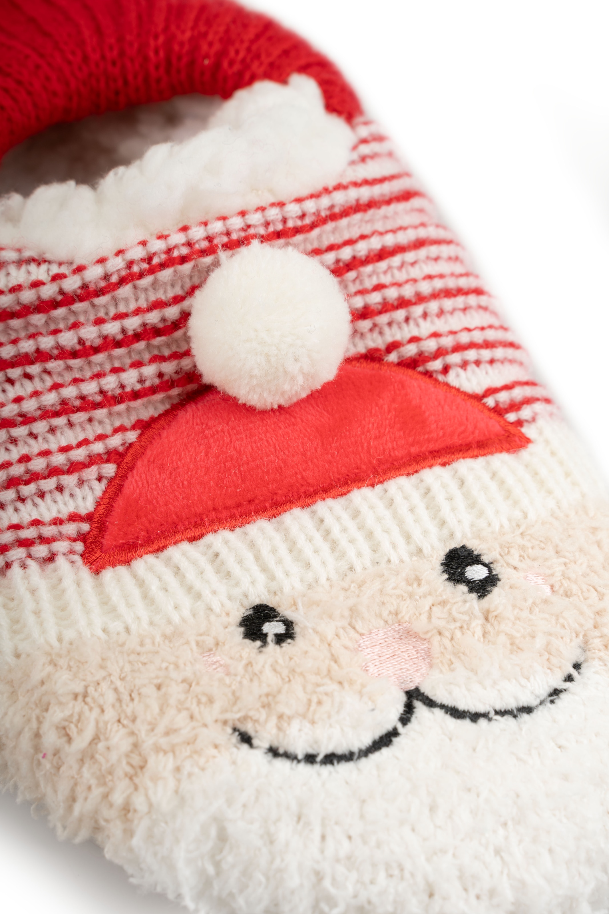 Capelli New York Chausson  rutschsicher, Weihnachtsmann-Applikation, warm gefüttert