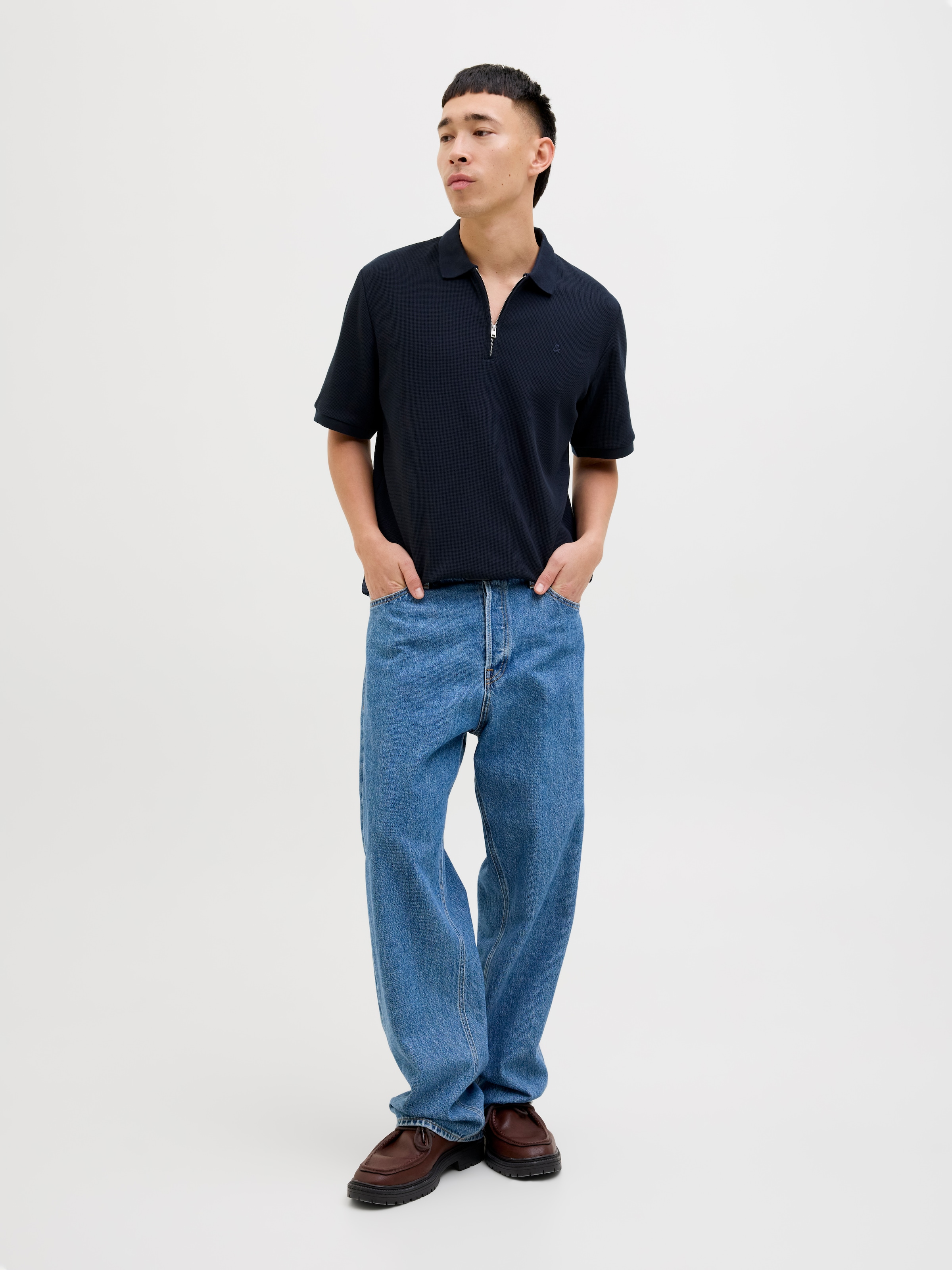 Jack & Jones Poloshirt »JJEAUSTIN ZIP POLO SS NOOS«