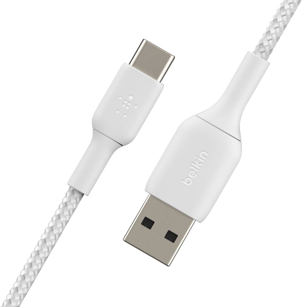 Image of Belkin USB-Kabel "USB-C/USB-A Kabel ummantelt, 1m" USB Typ A USB-C 100 cm
