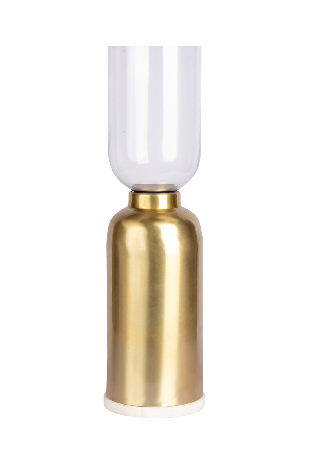 Image of Kayoom Kerzenhalter "Bodenkerzenhalter Shyam 125" Bodenkerzenhalter aus Metall, Marmor-Sockel, Windlicht aus Glas