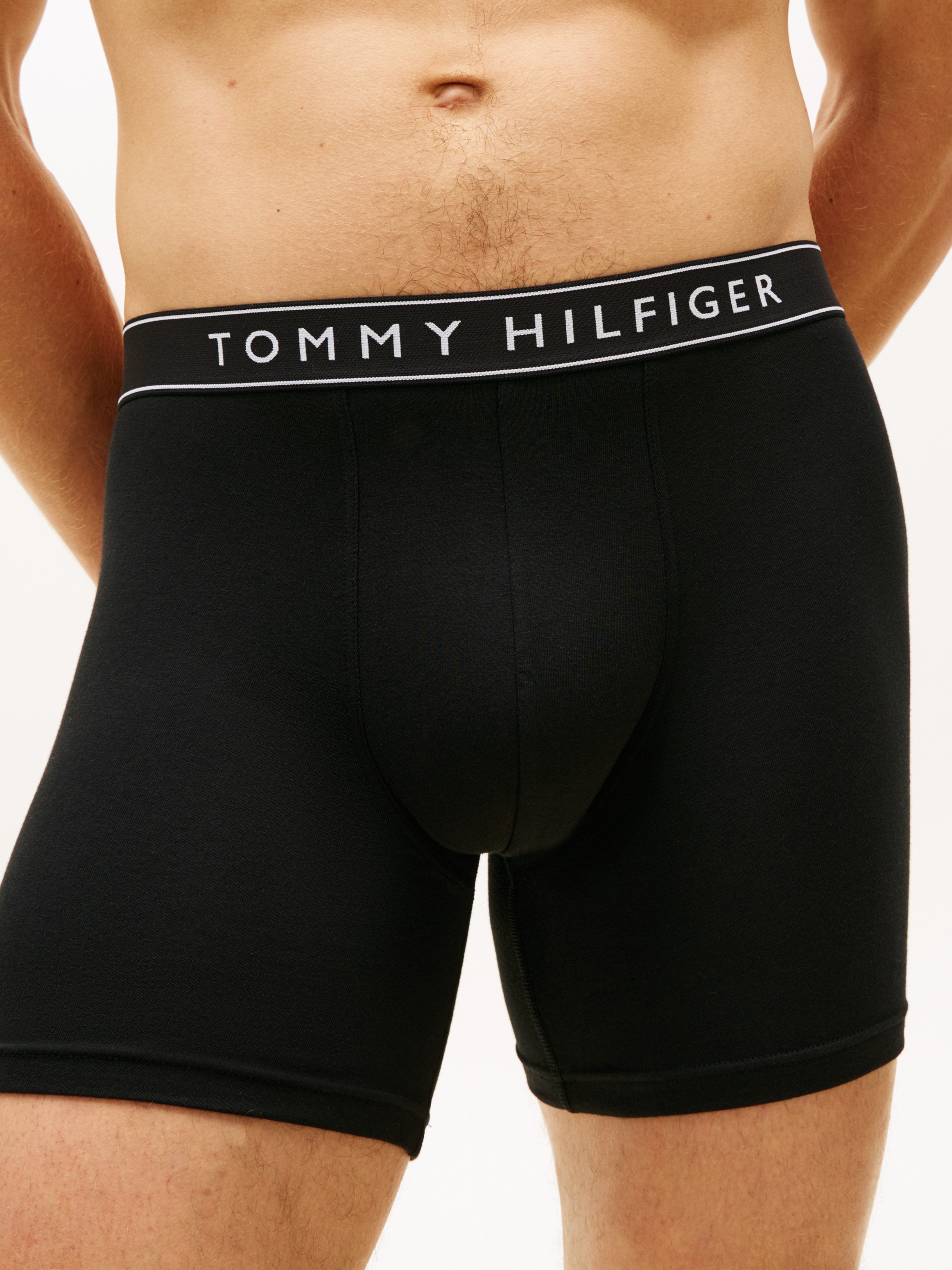 Tommy Hilfiger Underwear Boxer »3P BOXER BRIEF« 3 Stk. mit längerem Bein,