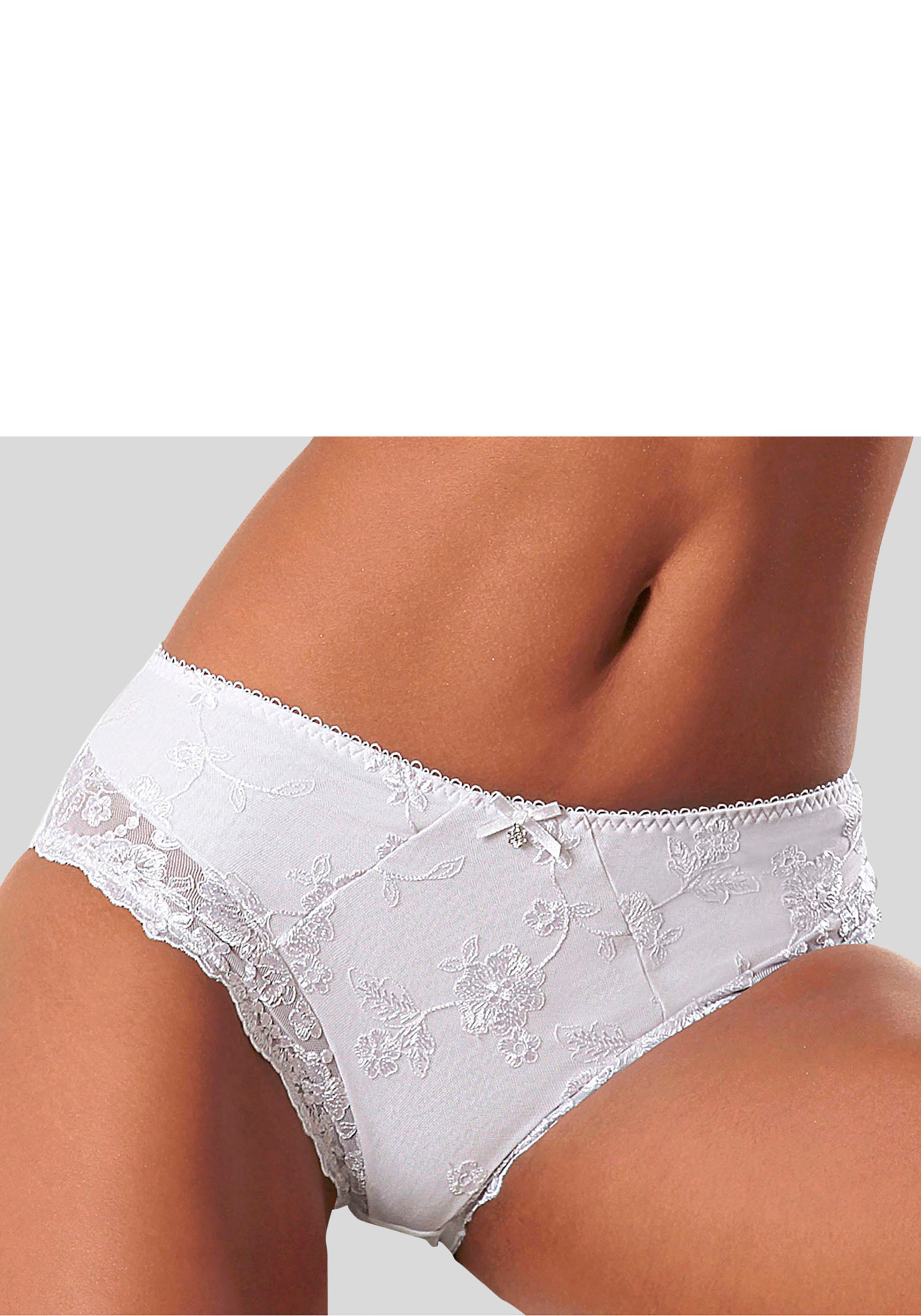 Image of LASCANA Slip "Wanda" mit Stickerei Spitze, als Dessous-Set kombinierbar