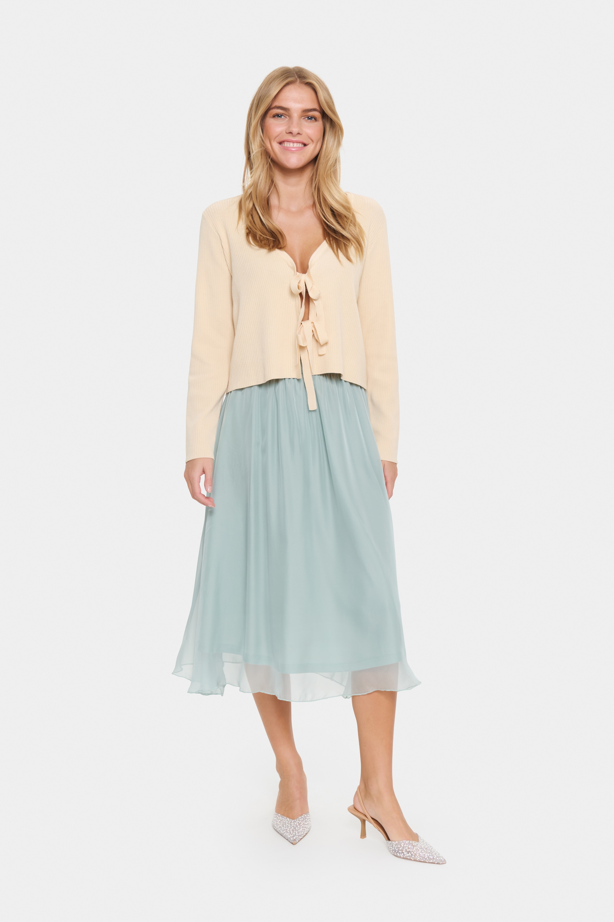 Saint Tropez Midirock »CoralSZ Skirt«, aus Chiffon