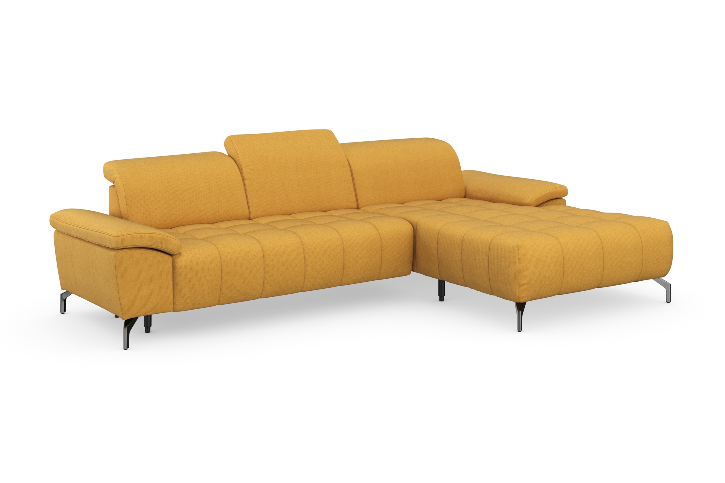 sit&more Ecksofa »Cool L-Form«, wahlweise mit Kopfteilverstellung und Vorziehsitz, motorisch