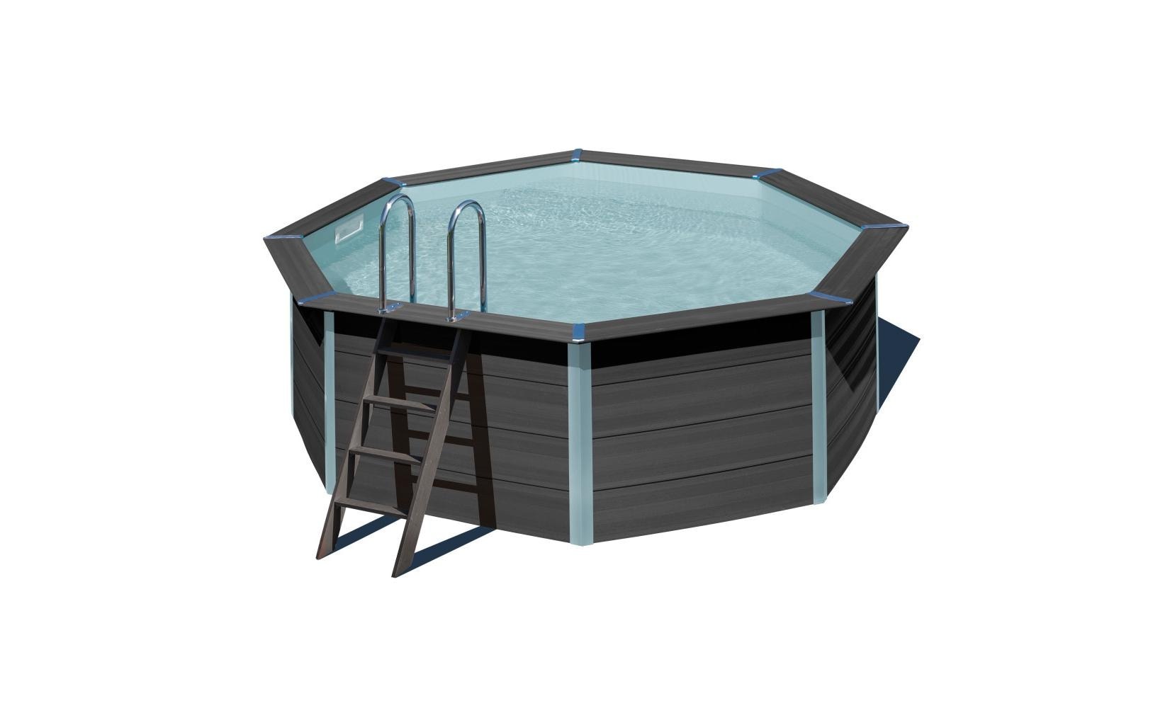 Image of Gre Achtformpool "Avantgarde" 6-tlg., Composite Pool, ØxH: 410x124 cm