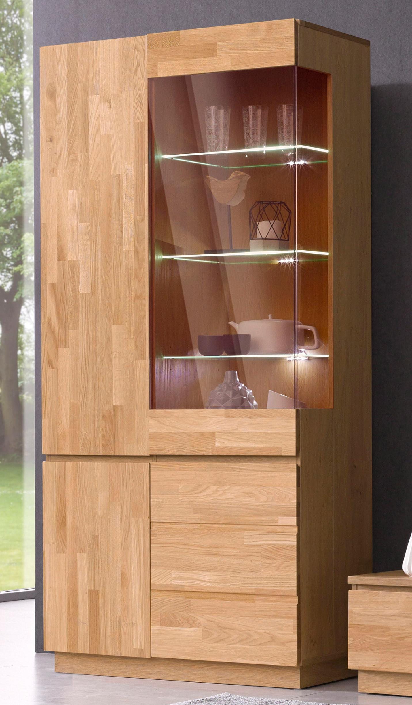 Home affaire Vitrine, Höhe 184 cm, teilmassiv, FSC®-zertifiziert