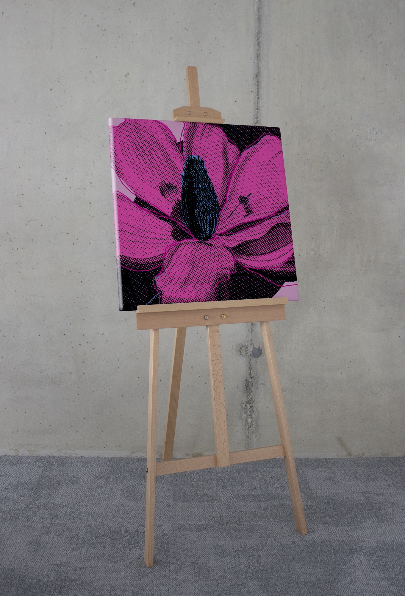 Komar Leinwandbild »Pink Fusion - Grösse 60 x 60 cm«, Natur, (1 St.), Keilrahmenbild mi Echtholzrahmen
