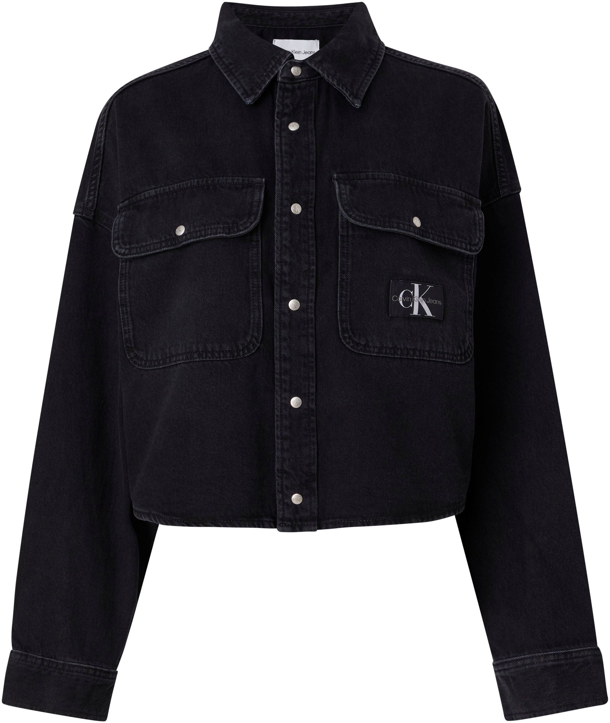 Calvin Klein Jeans Jeansbluse »OVERSIZED SHIRT« auf CROP HEM ROUNDED versandkostenfrei