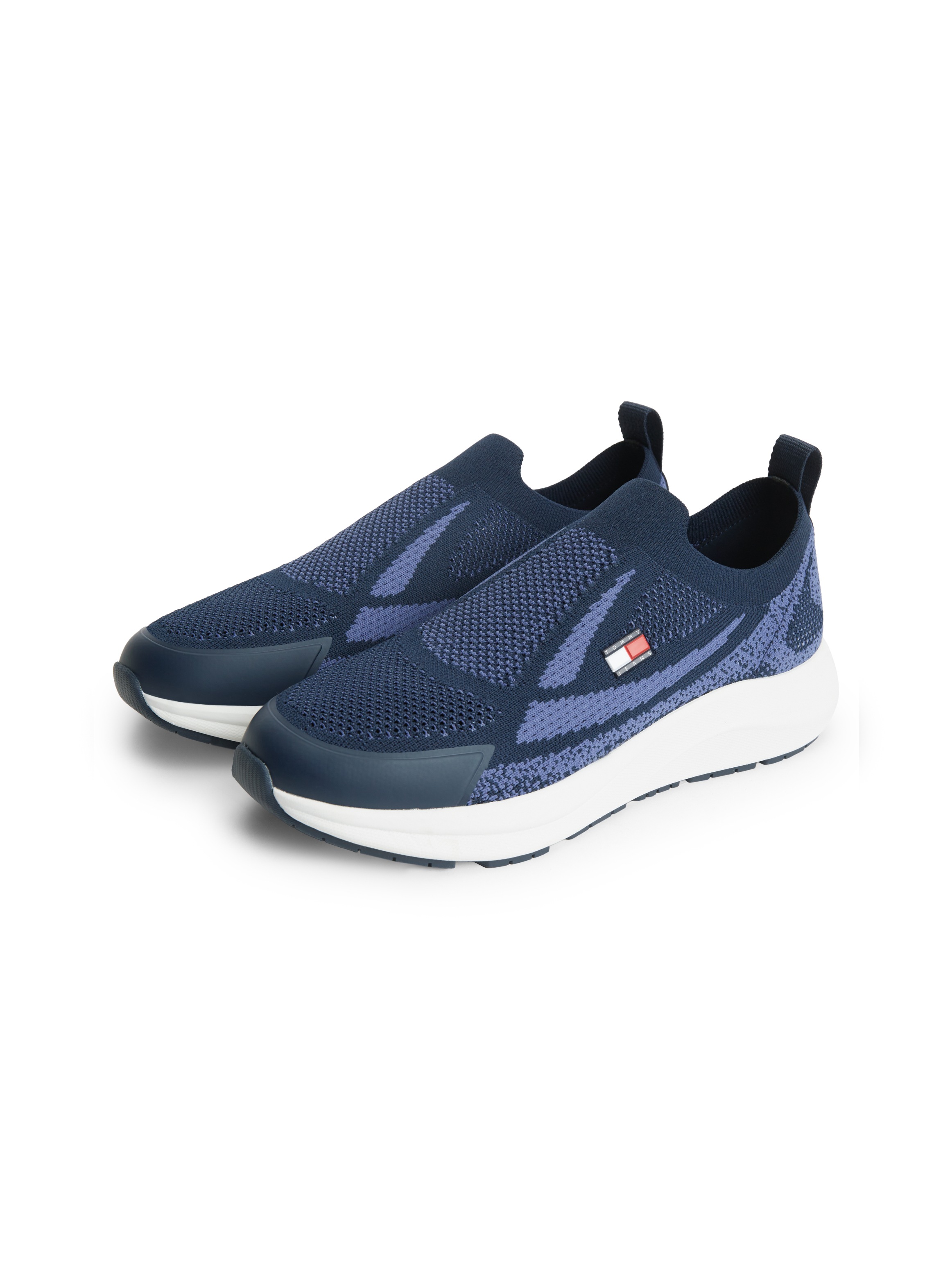 Image of Tommy Jeans Slip-On Sneaker "TJM KNITTED RUNNER" Slipper, Halbschuh, Schlupfschuh mit Kontrastbesätzen