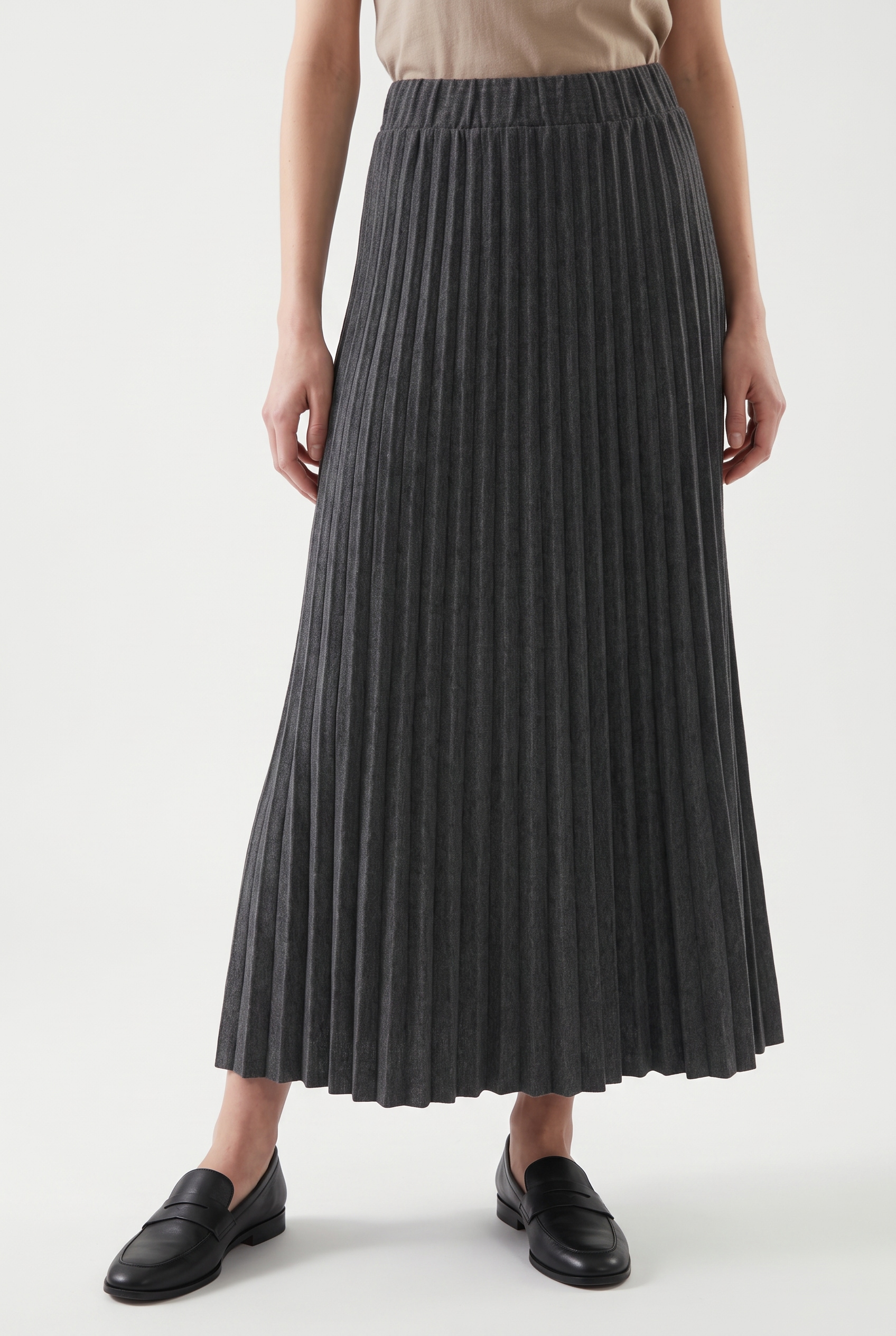 Image of ONLY Plisseerock "ONLLINE LONG SKIRT JRS" Materialmix