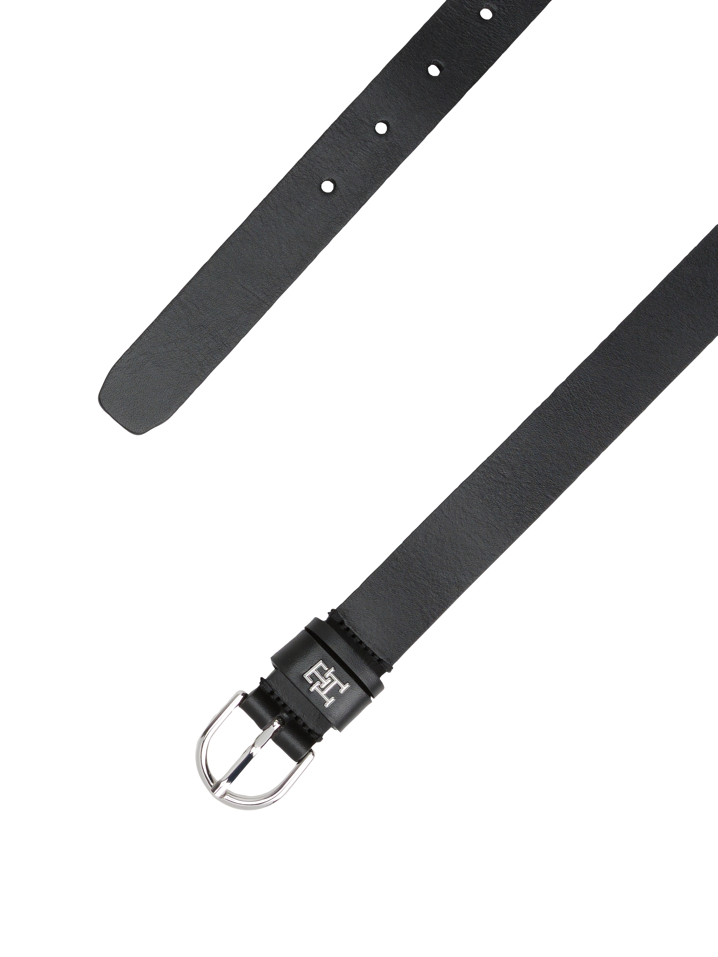 Tommy Hilfiger Ledergürtel »ESSENTIAL EFFORTLESS 2.5 SV«, Einfachdornschliesse, Metallemblem