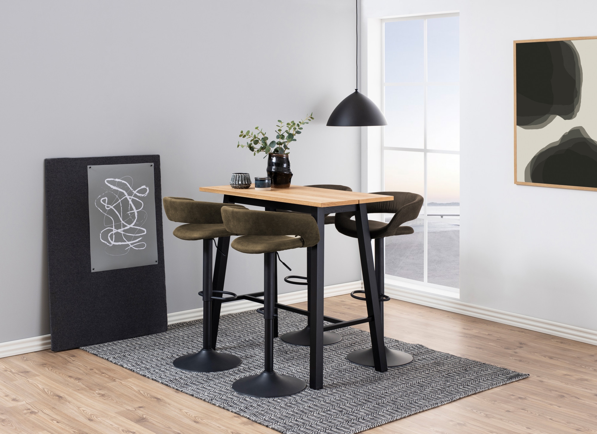 ACTONA GROUP Barhocker »Grace« (Set, 2 St) in Microfaser, Höhenverstellbar, Armlehne