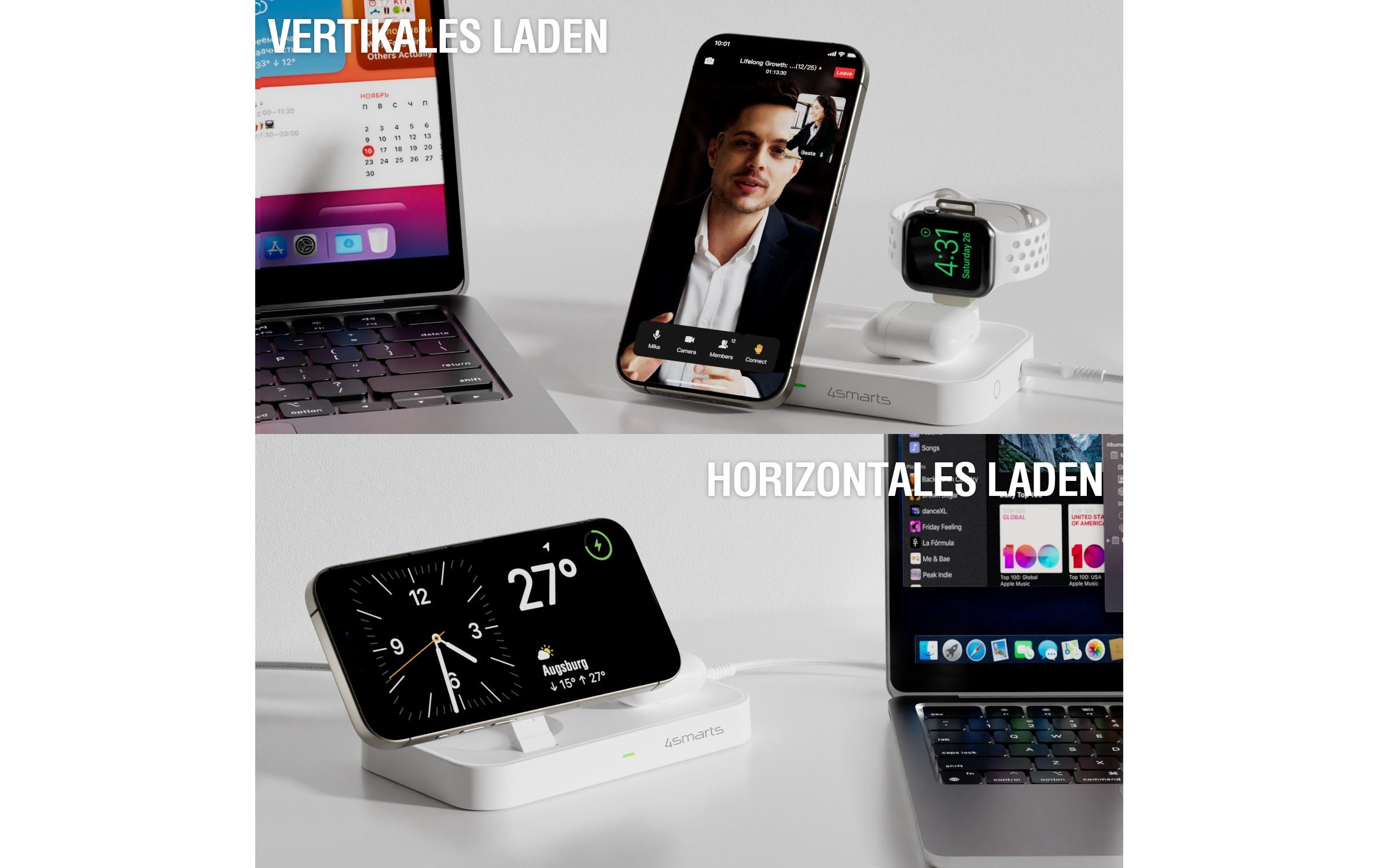 4smarts Ladestation »Qi2 Ladestation Trident«