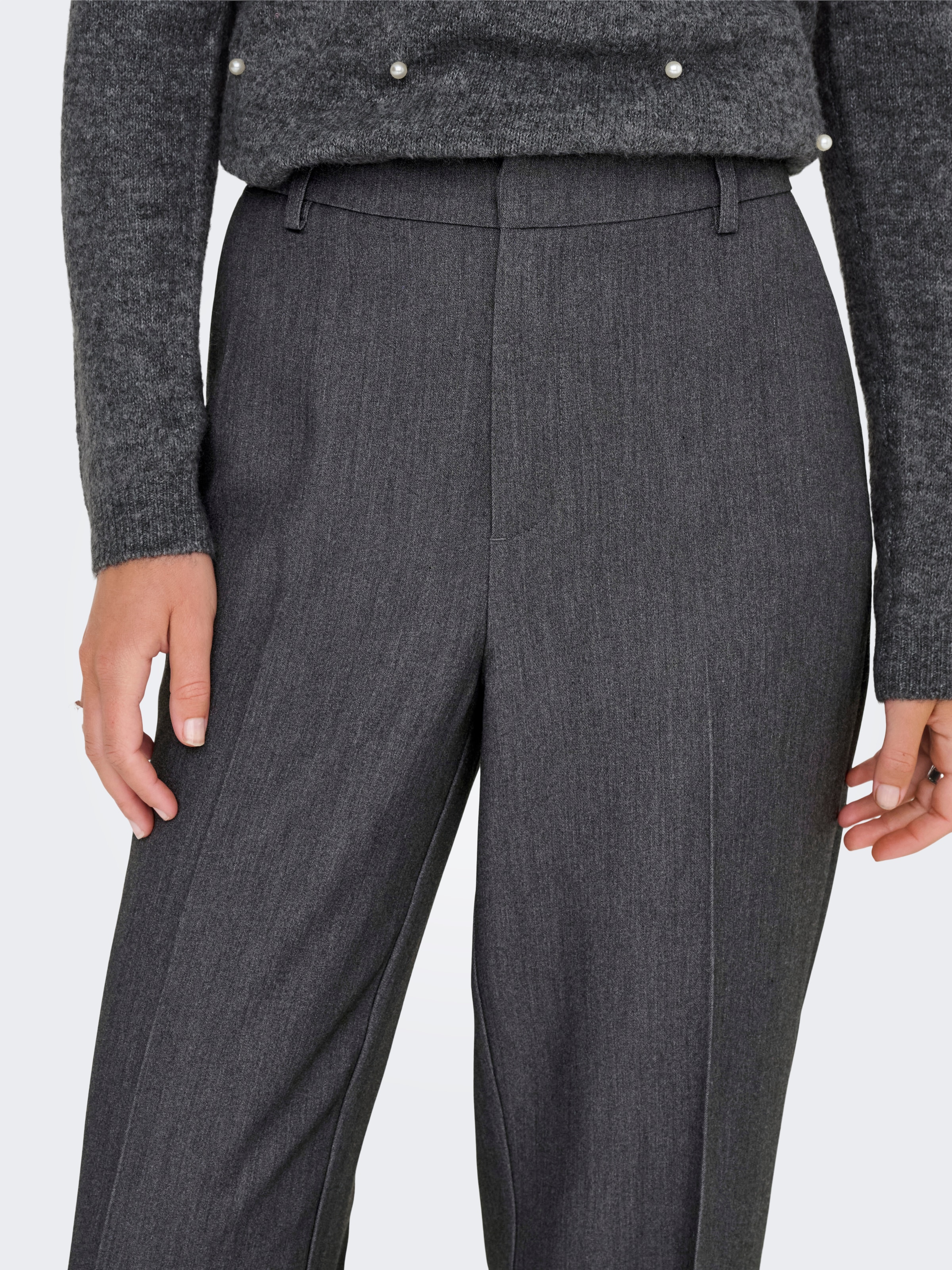 ONLY Pantalon de costume »ONLHATTIE-LANA HW W MEL PANT TLR NOOS«  mélange de matériaux