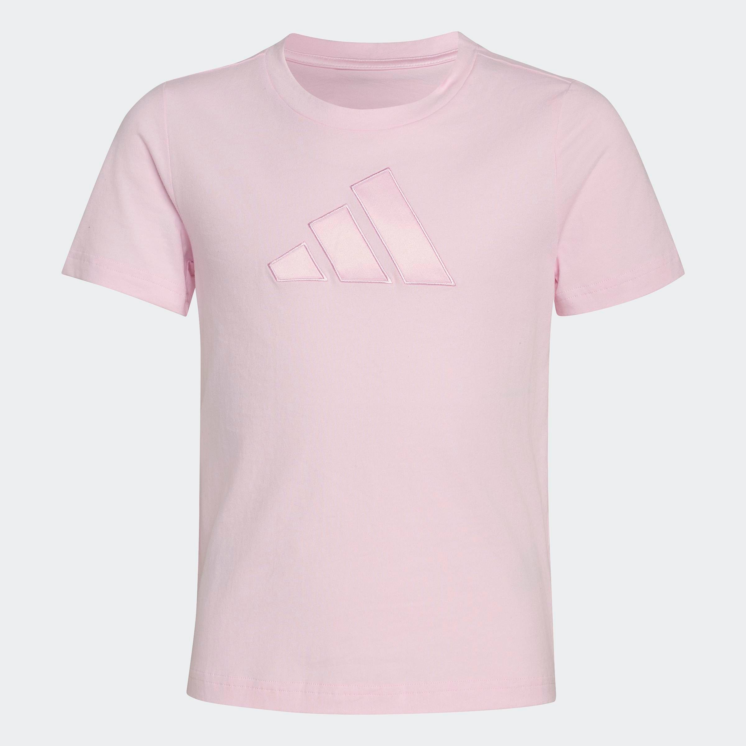 adidas Sportswear T-shirt »JG SATIN TEE« Pour enfants, col rond, sans fermeture, en coton