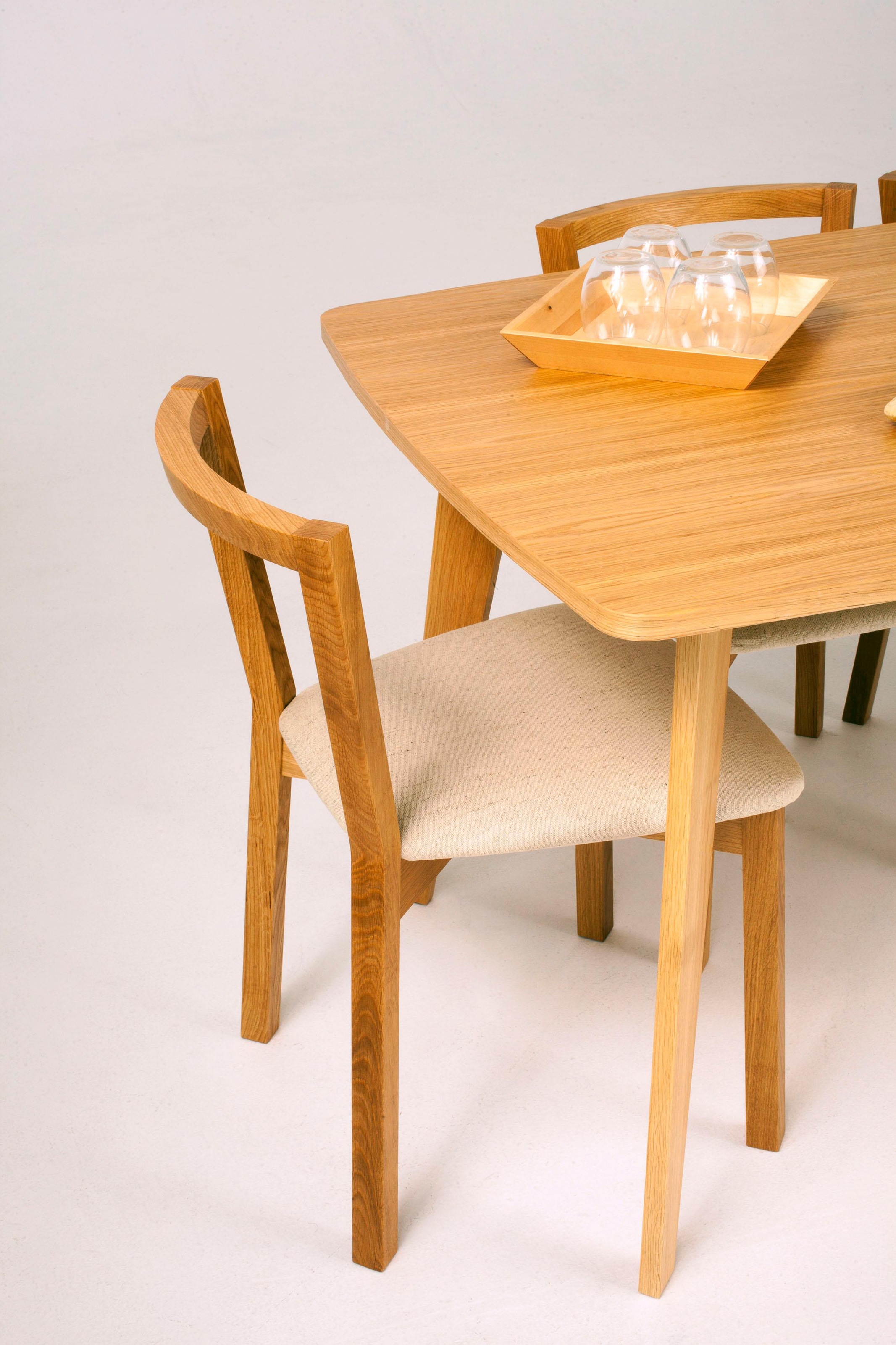 Image of Woodman Stuhl "Edda" (Set) im 2er Set, Gestell aus massiver Eiche, FSC-zertifiziert