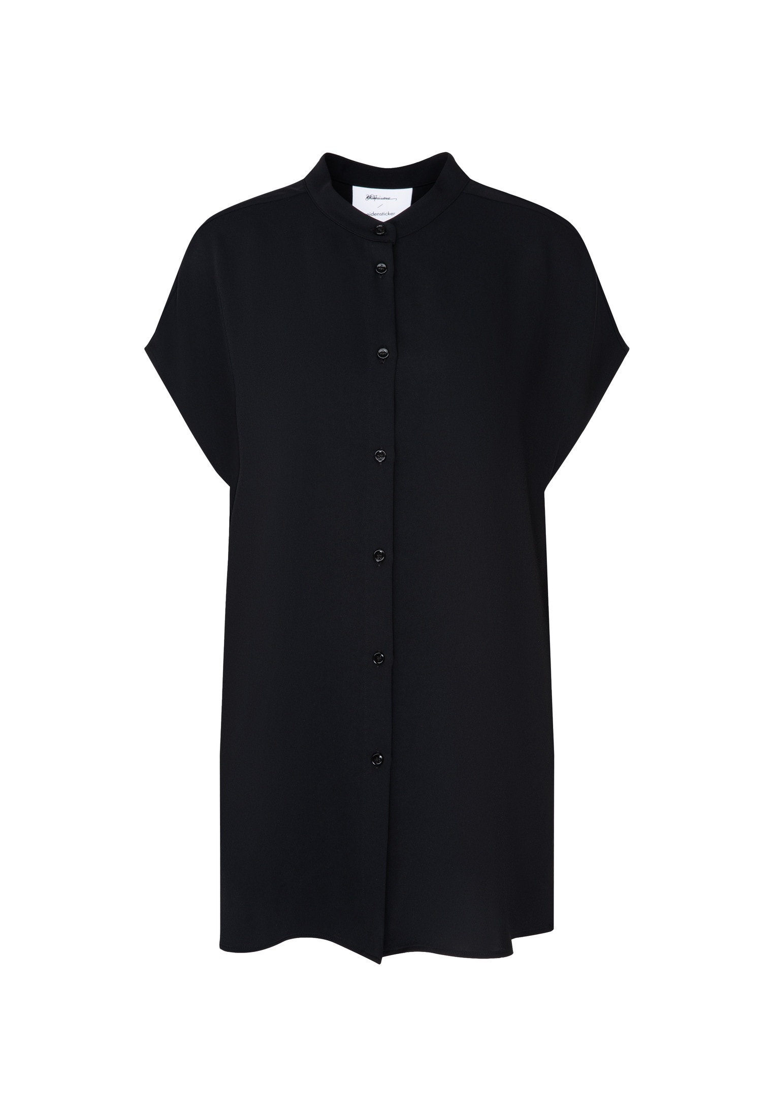 seidensticker Blouse classique »Schwarze Rose«, Kurzarm Kragen Uni
