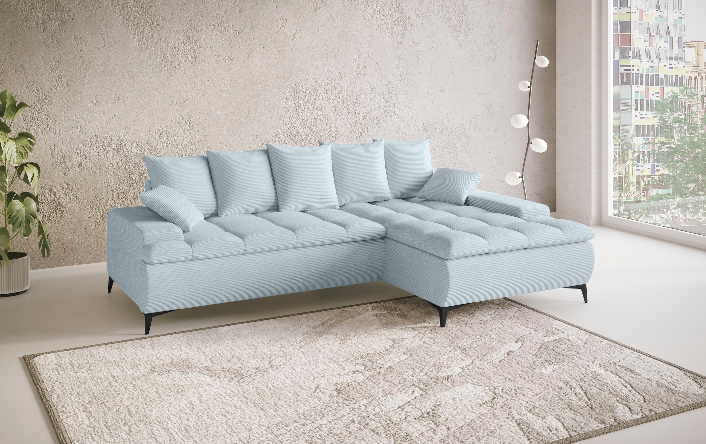 Mr. Couch Ecksofa »Haiti III, L-Form«, Mit Kaltschaum, bis 140 kg belastbar