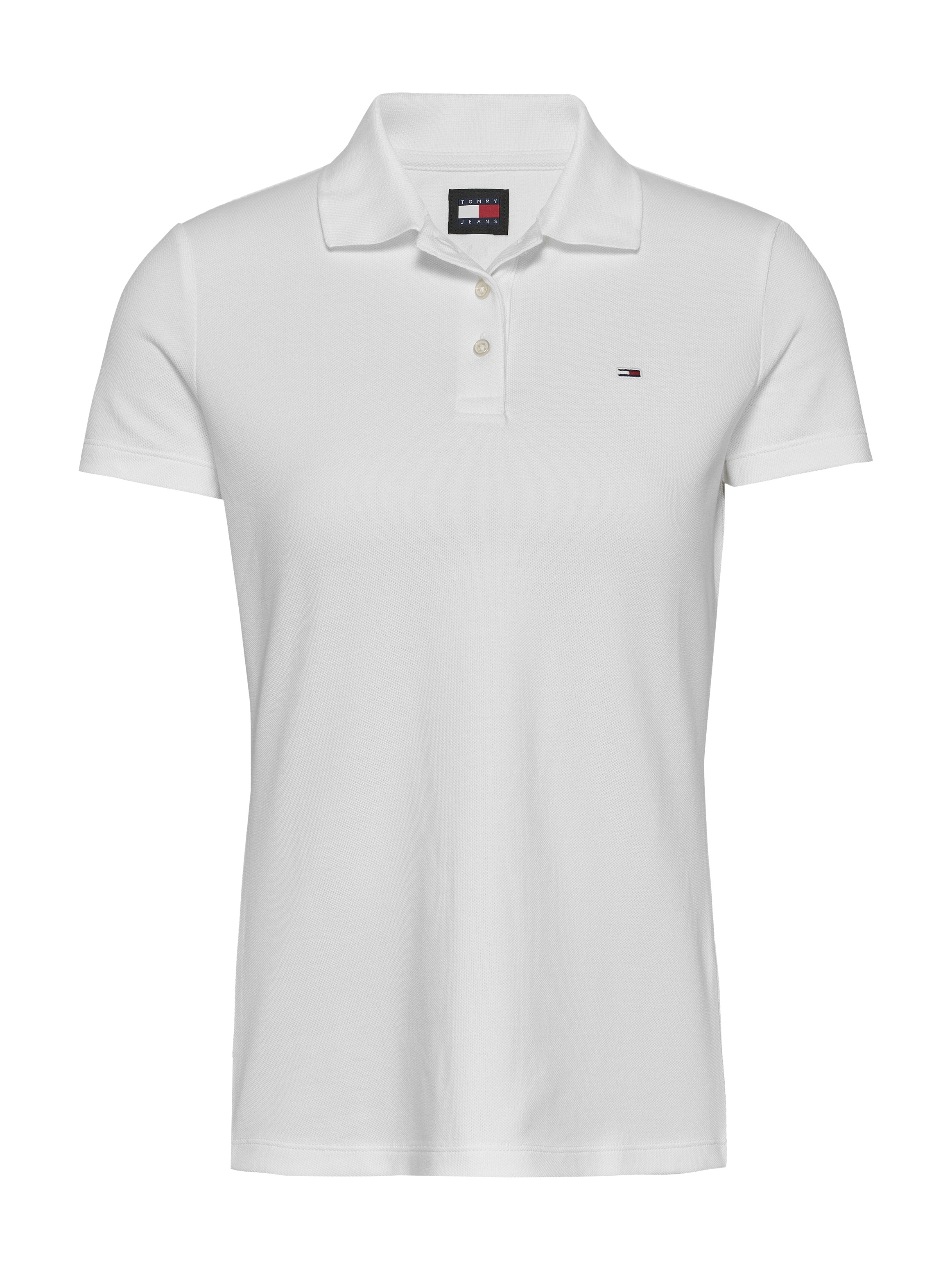 Tommy Jeans Poloshirt »TJW SLIM ESSENTIAL POLO SS«, mit Logostickerei