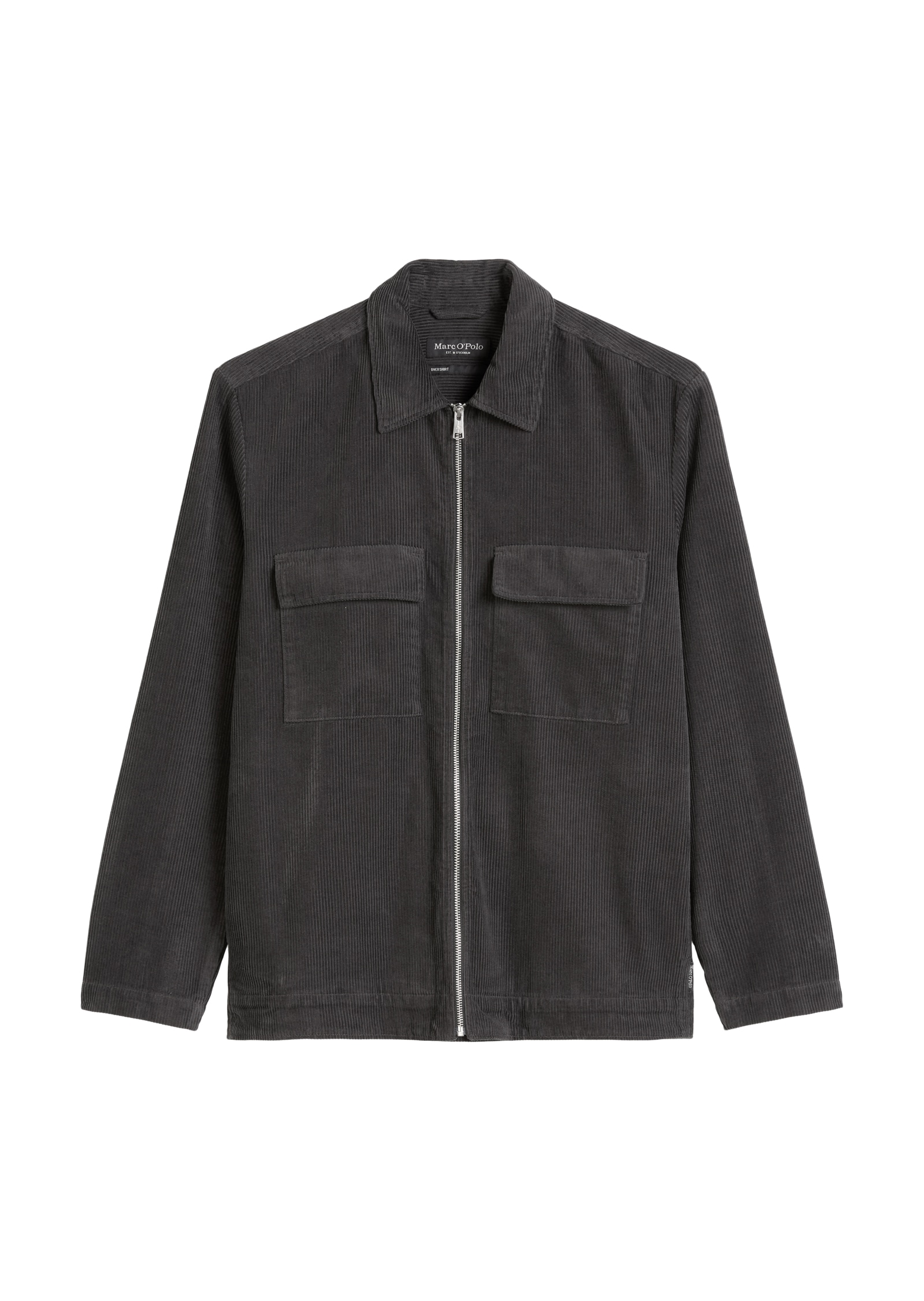 Marc O'Polo Hemdjacke, Reissverschluss, Brusttaschen, Lockerer Fit